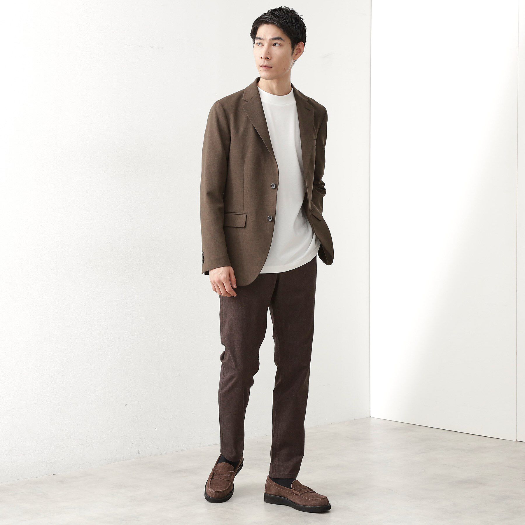 THE SHOP TK「【オールシーズン穿ける！】7DAYSストレッチへリンボンパンツ　ON&hArr;OFF兼用」|その他|