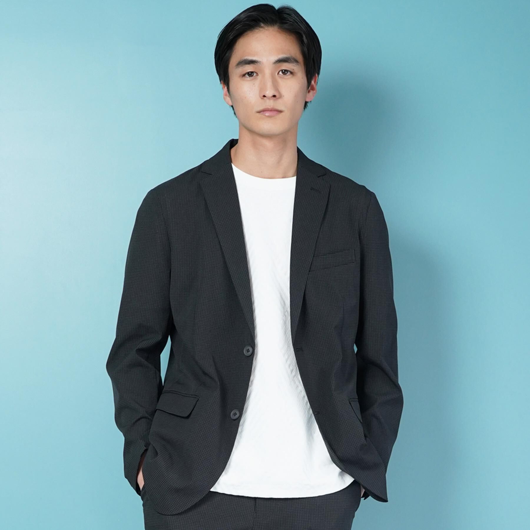 THE SHOP TK「ライトドッツジャケット【セットアップ可/洗濯機OK】」|テーラードジャケット|