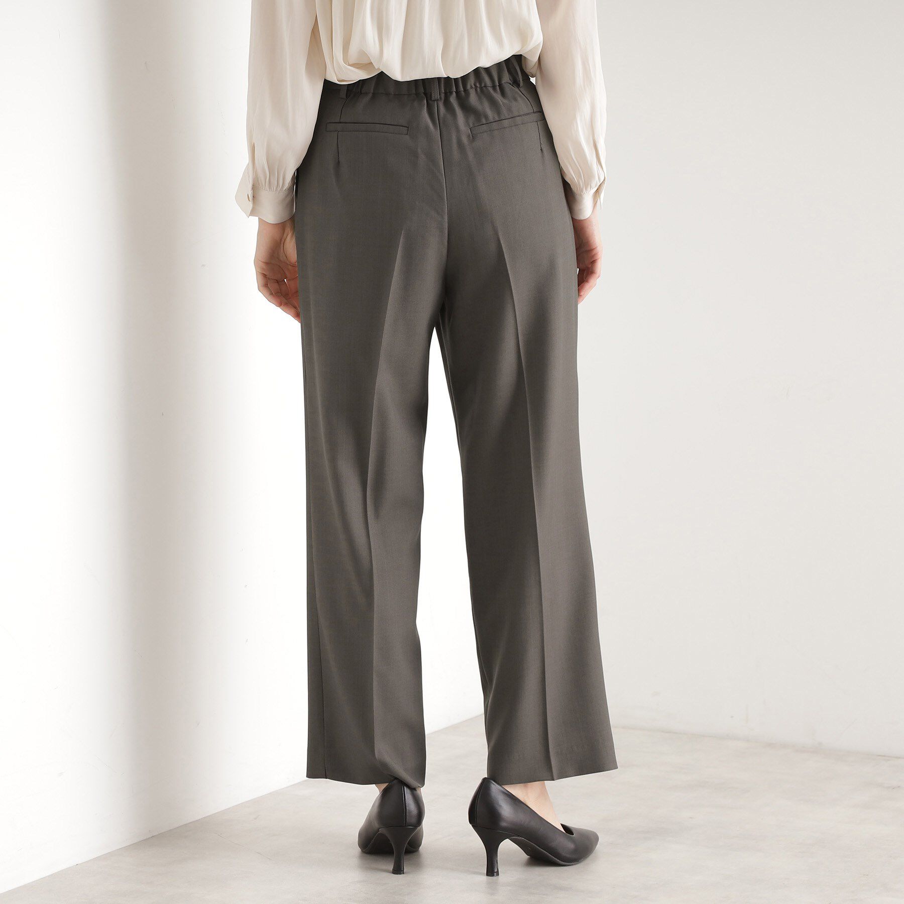 THE SHOP TK「【セットアップ可】セミワイドパンツ/洗える」|その他|