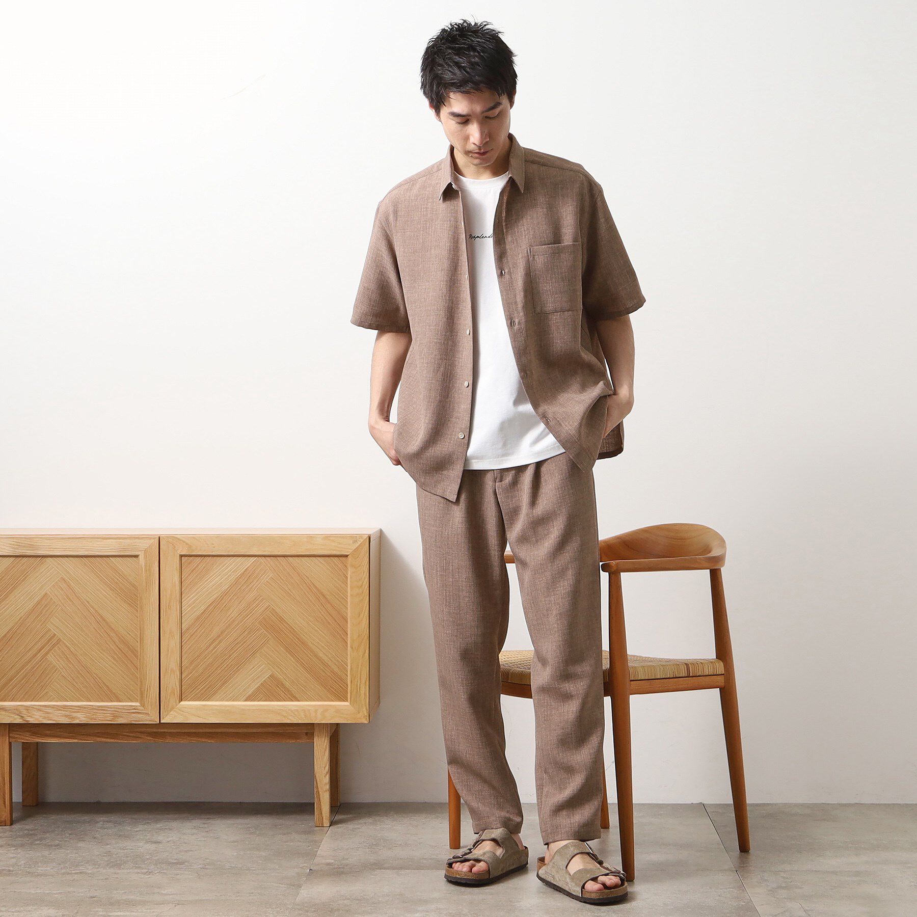 THE SHOP TK「リネンライクイージーパンツ【セットアップ可】」|その他|