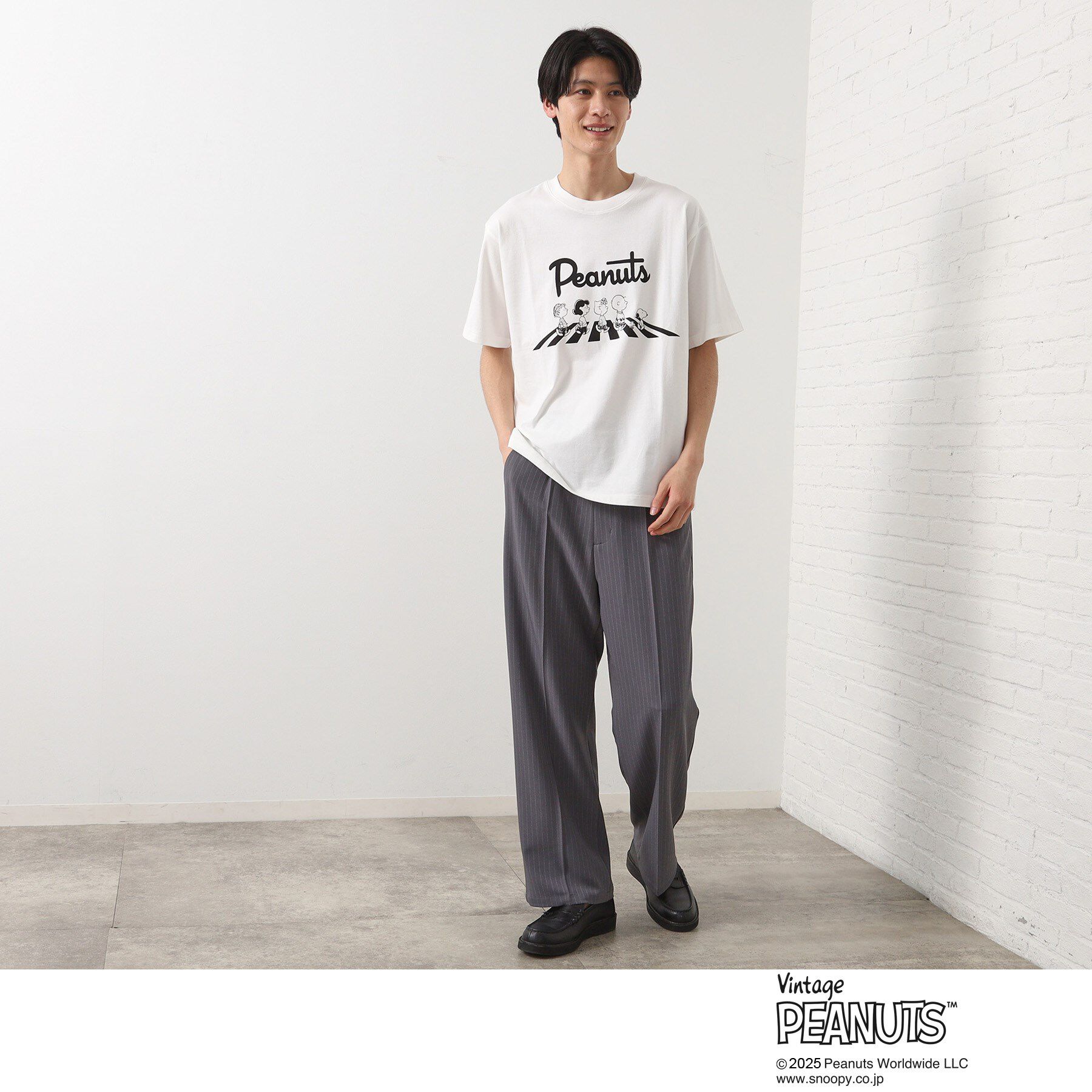 THE SHOP TK「75周年PEANUTSデザイン半袖Tシャツ」|Tシャツ・カットソー|