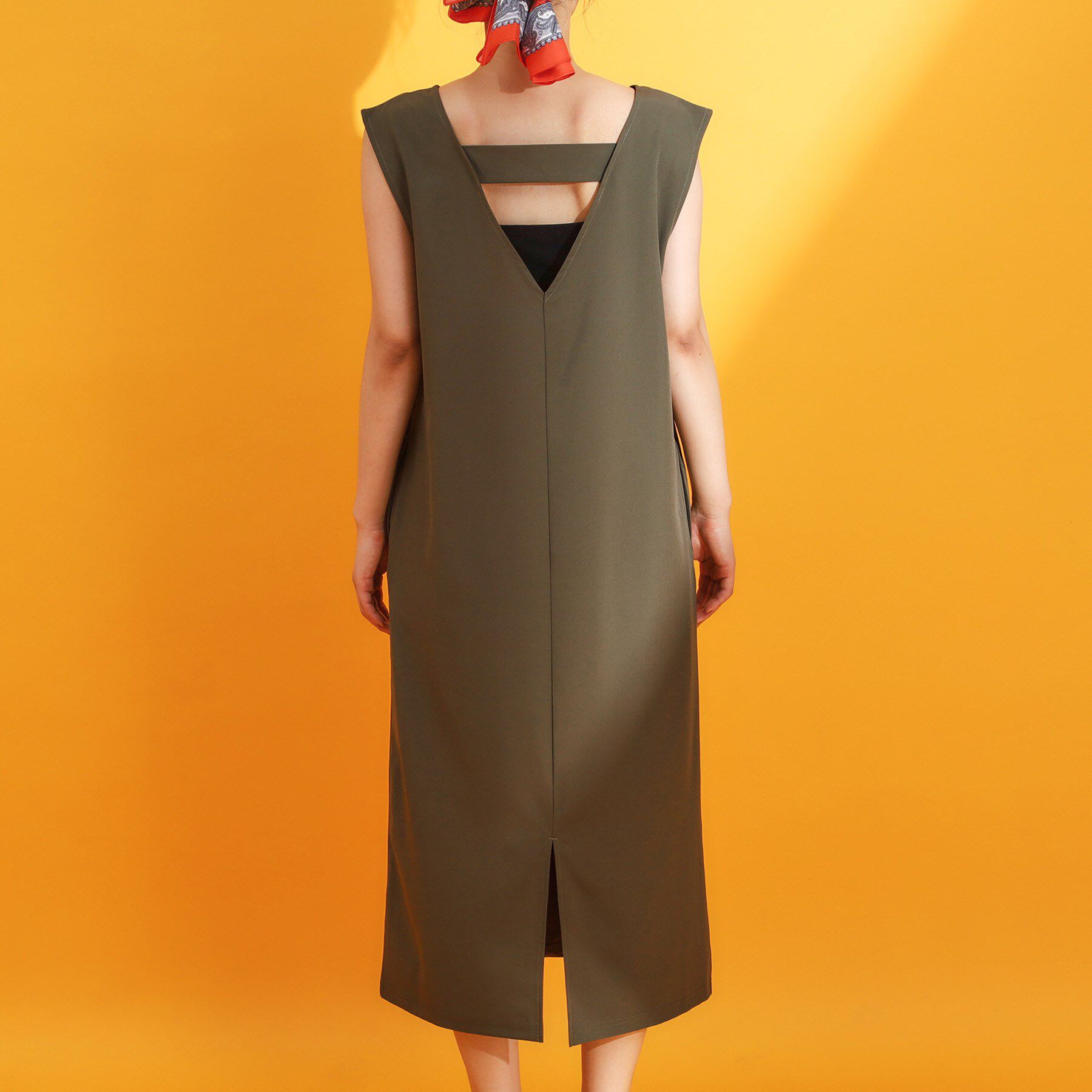 THE SHOP TK「【mizugiwa/ラッシュガード】Vネックジャンスカ/セットアップ可/接触冷感/UVケア/洗濯機O」|ワンピース|