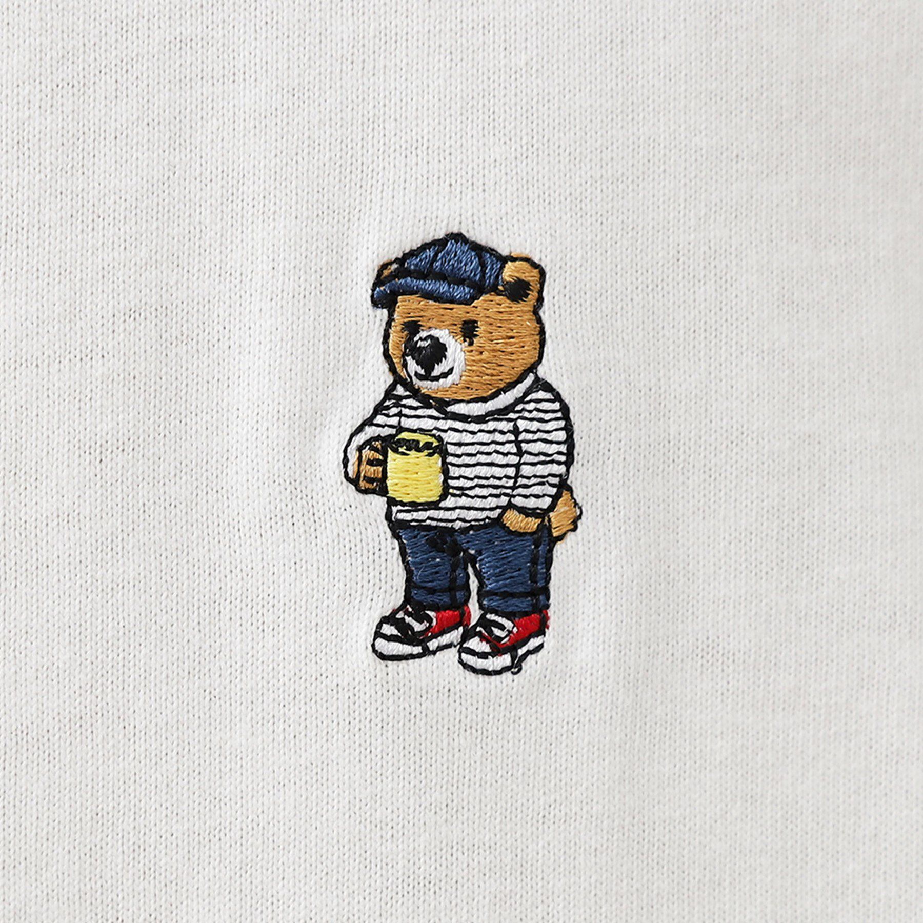 THE SHOP TK「ワンポイントベアーロゴ半袖Tシャツ【洗濯機OK】」|Tシャツ・カットソー|