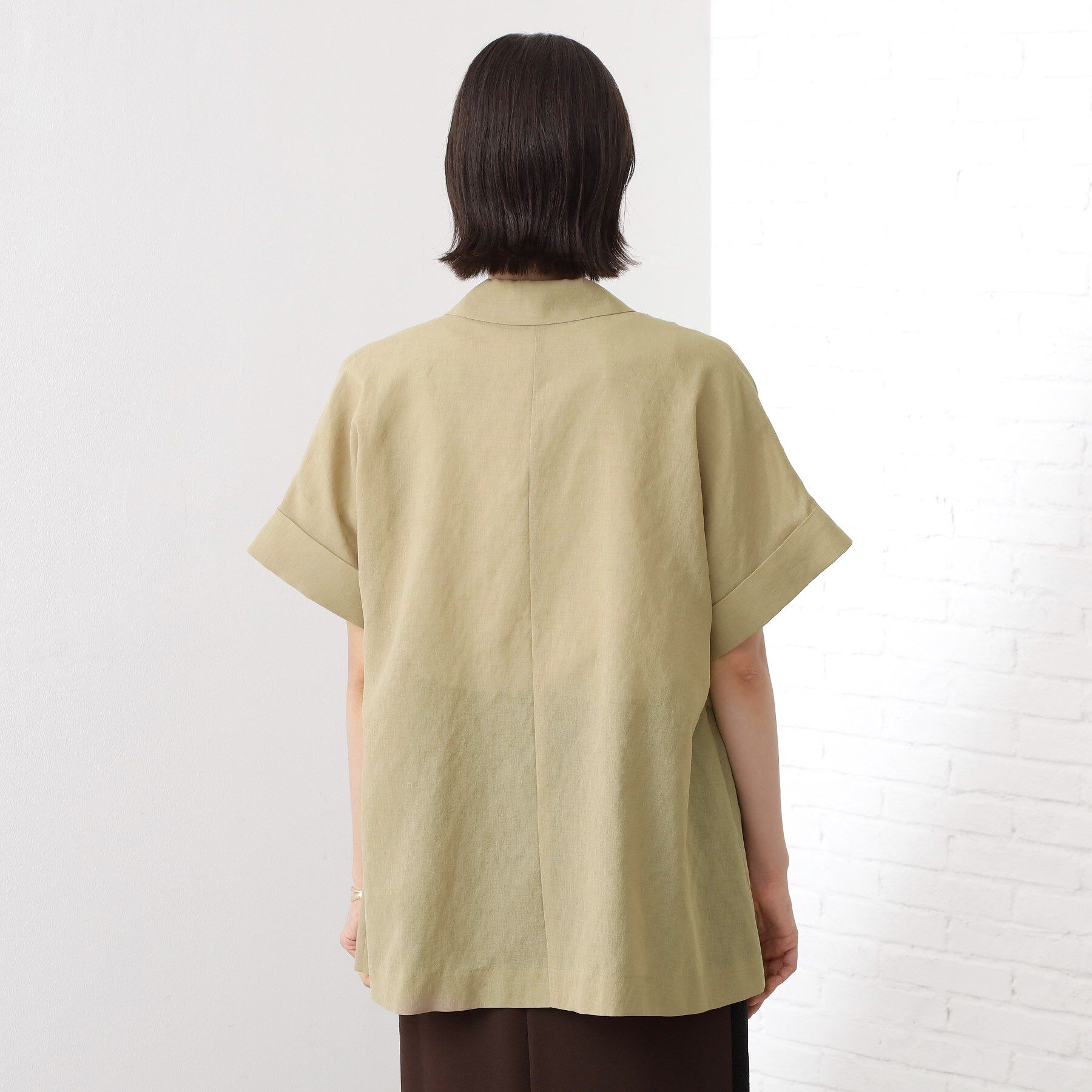 THE SHOP TK「半袖シアージャケット【洗える】」|テーラードジャケット|