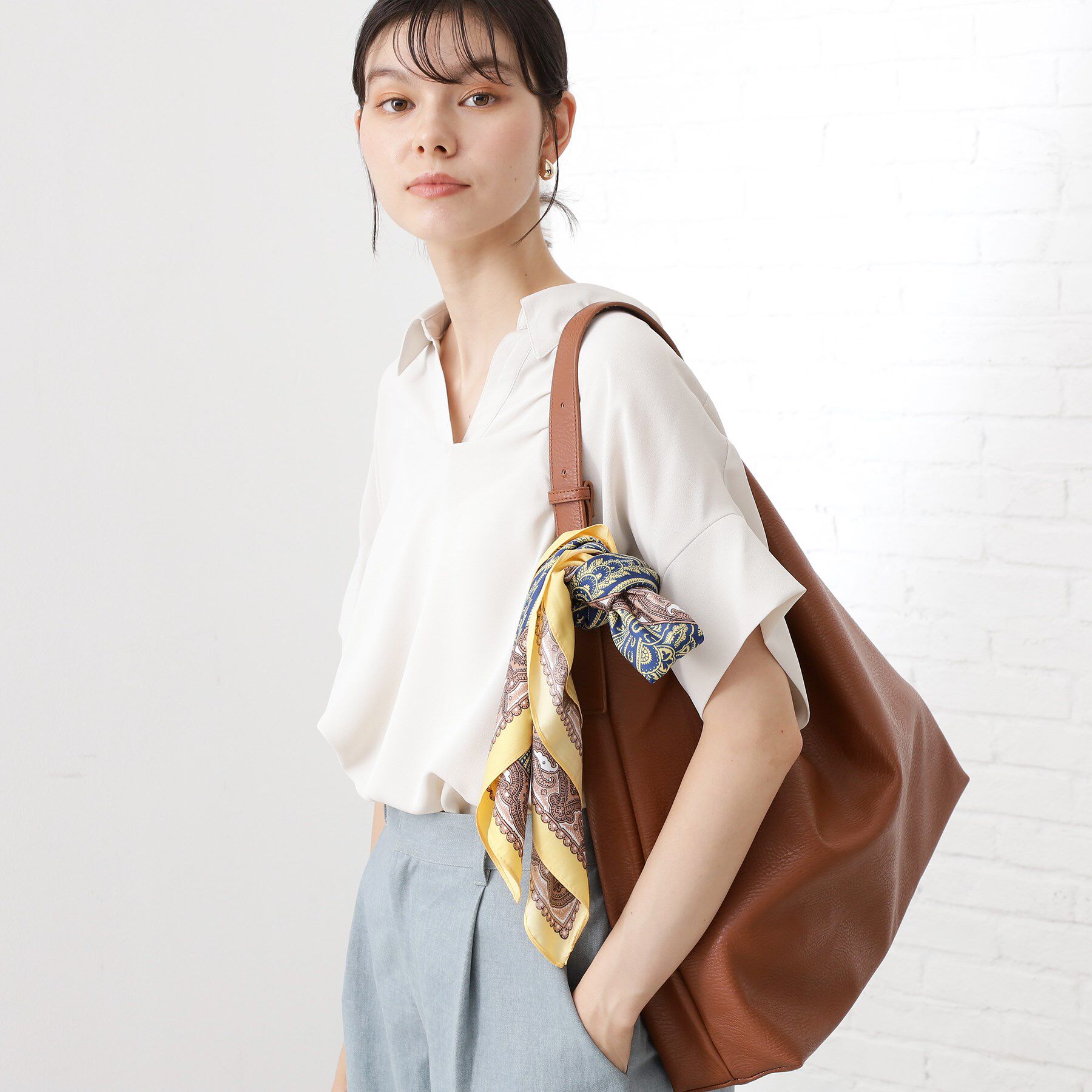 THE SHOP TK「ペイズリー大判ストール」|ストール|