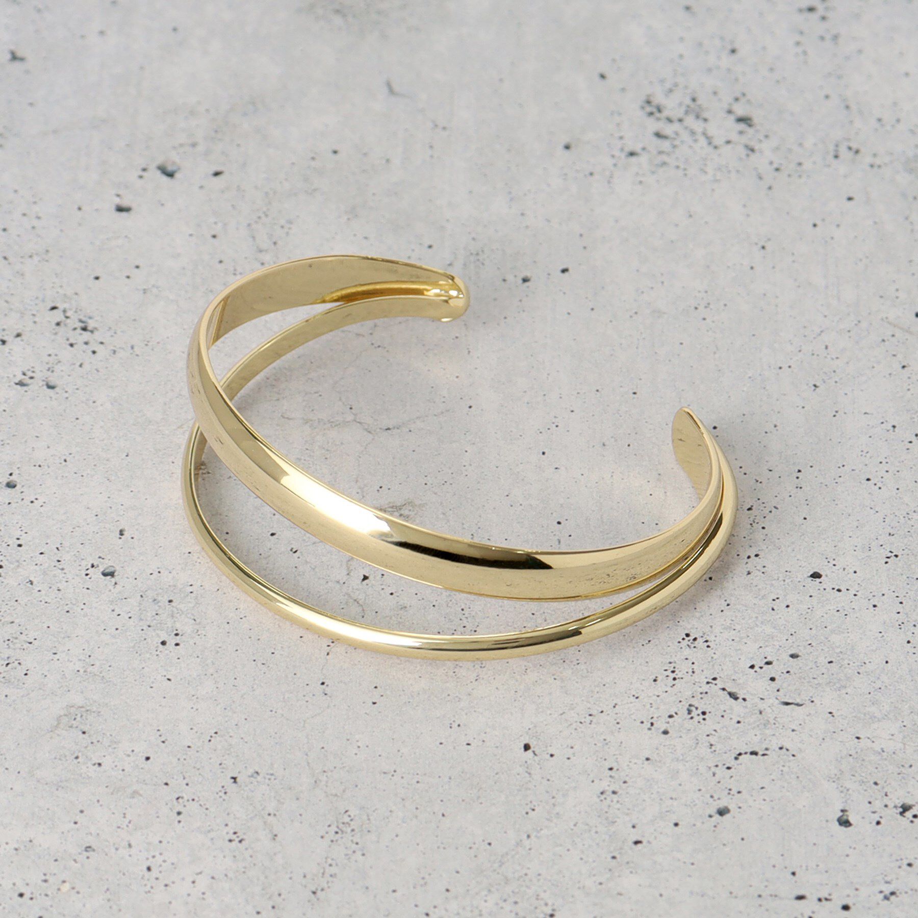 THE SHOP TK「ダブルラインバングル」|ブレスレット・バングル|ゴールド(007)