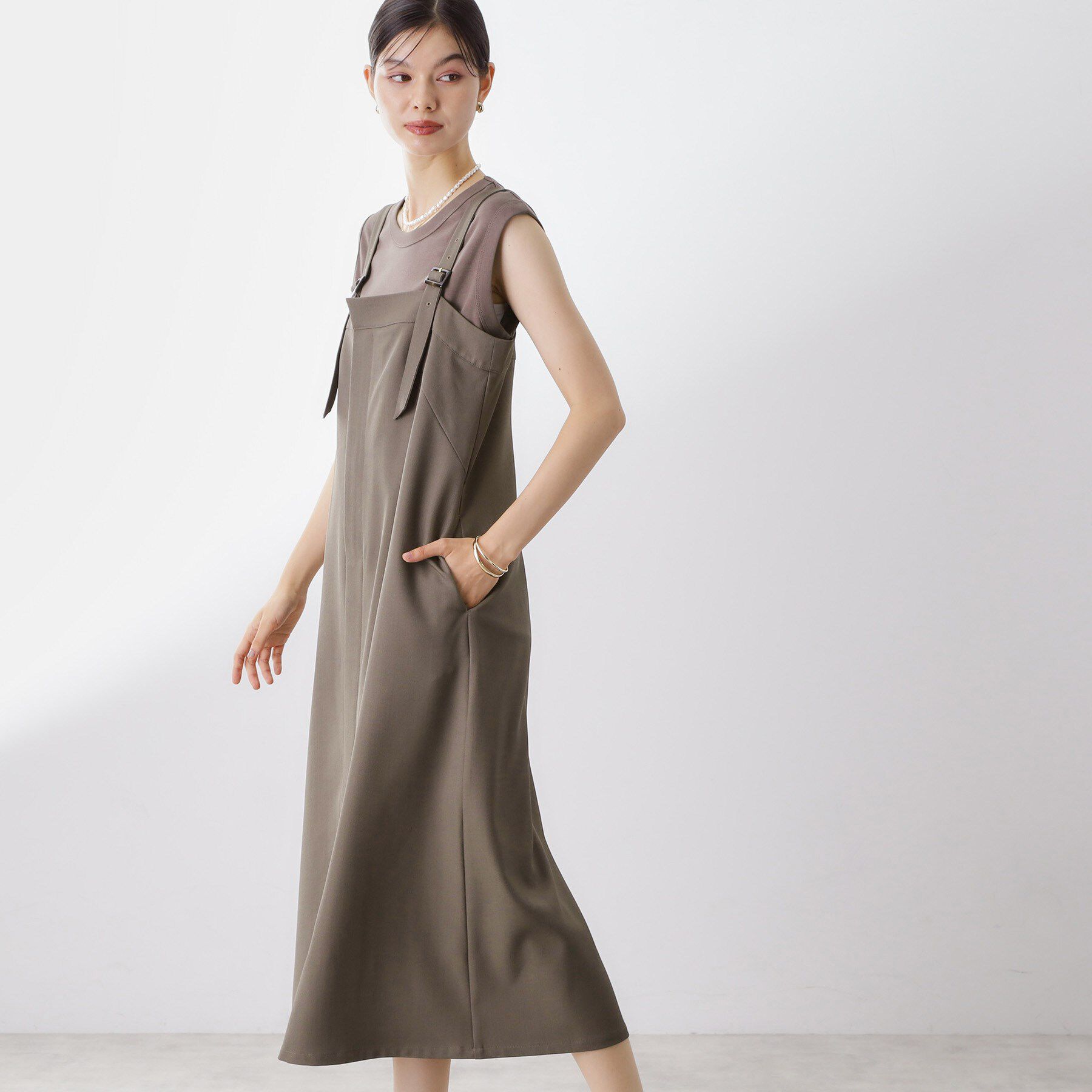 THE SHOP TK「ナローストラップジャンスカ」|ワンピース|