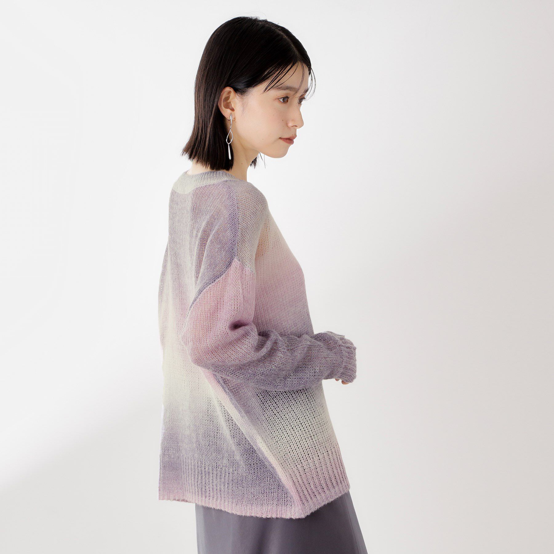 THE SHOP TK「スペースダイ透かし編みニット」|ニット・セーター|