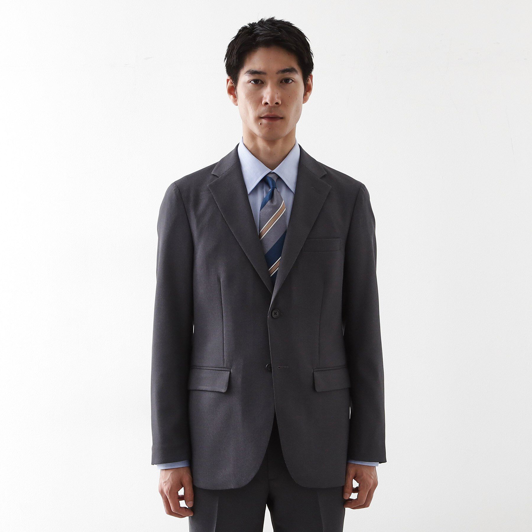 THE SHOP TK「バーズアイジャケット 【洗濯機OK/セットアップ可】」|テーラードジャケット|