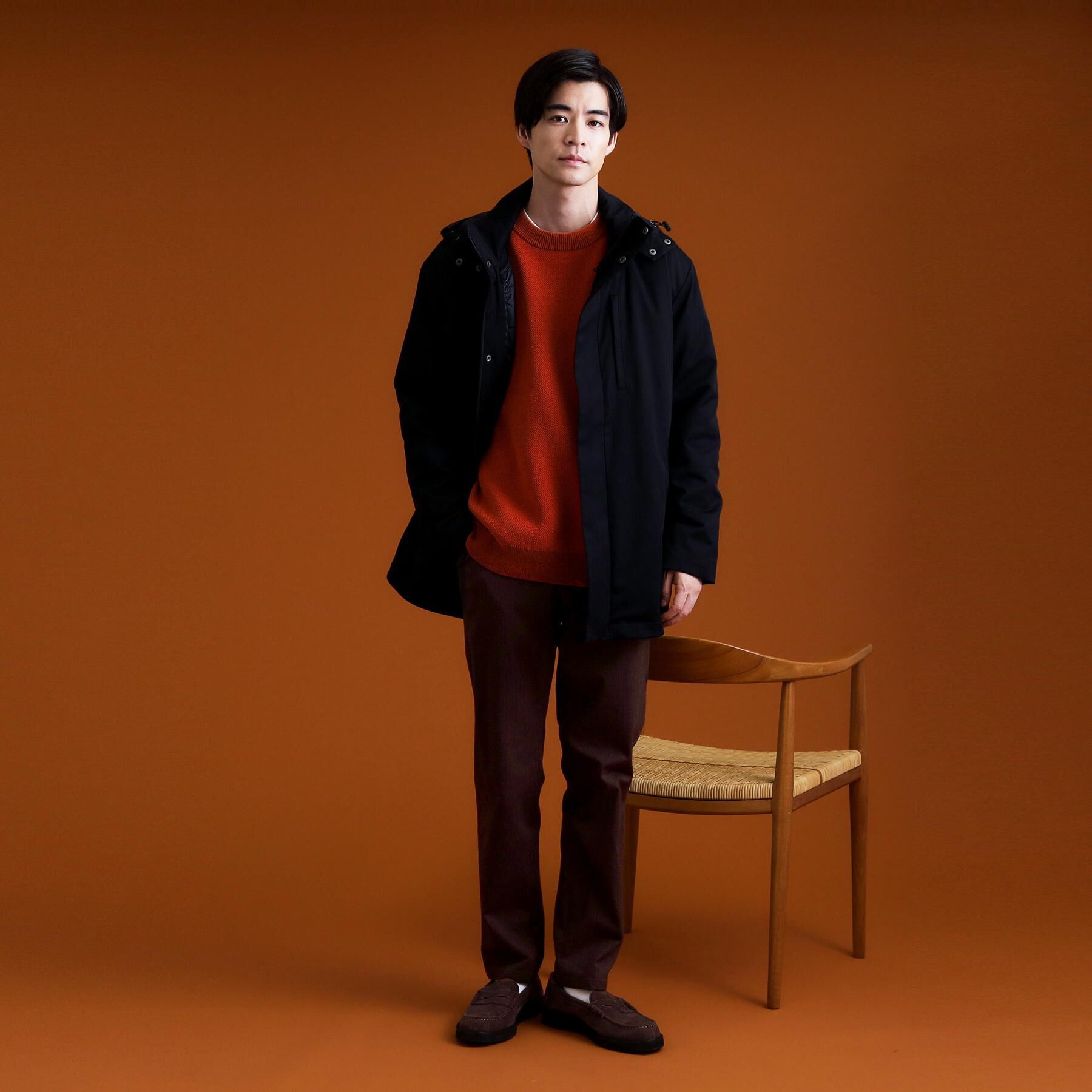 THE SHOP TK「7DAYSヘリンボンパンツ WARM【裏起毛/ストレッチ/洗濯機OK】」|その他|