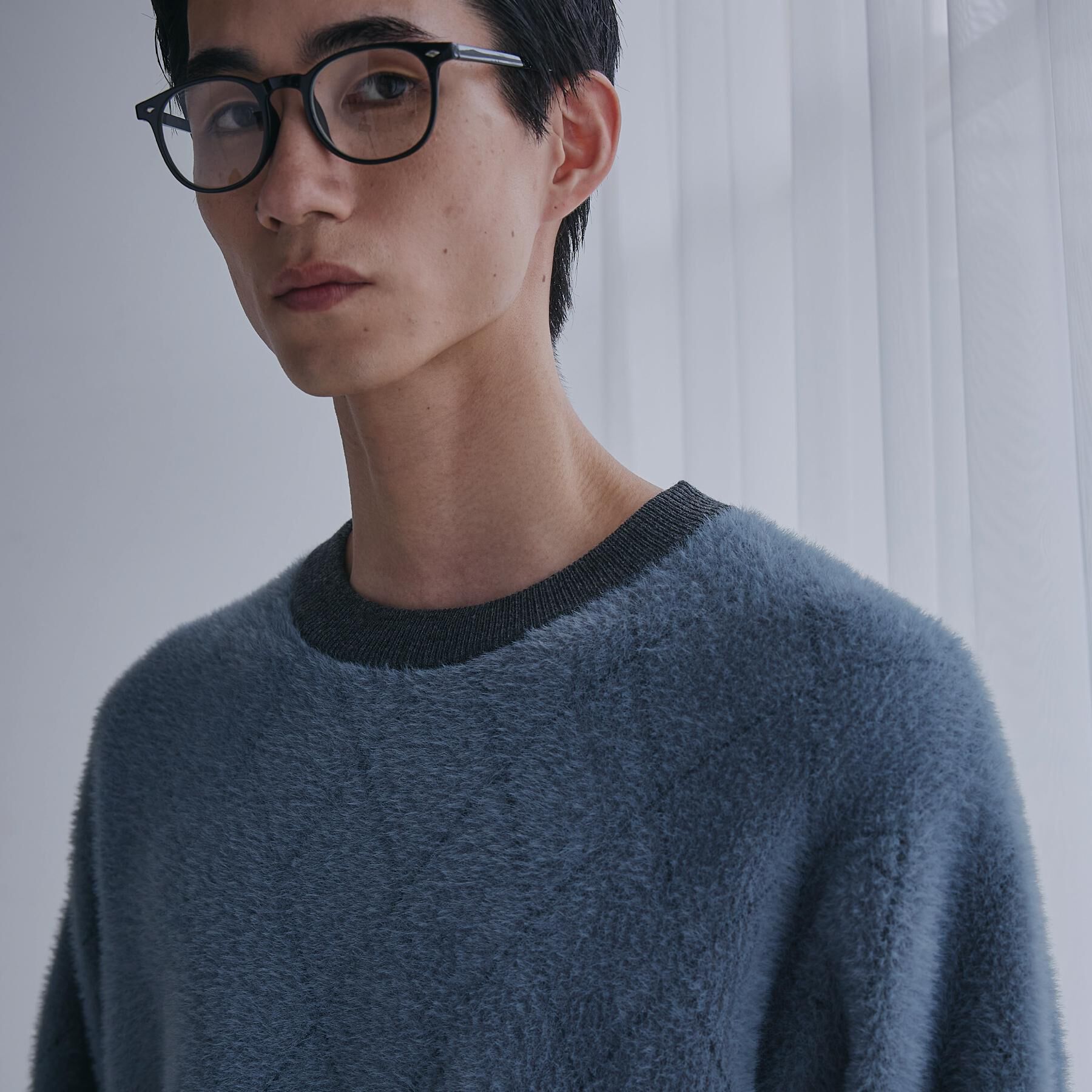 THE SHOP TK「【ふんわり心地いい肌触り】　ダイヤ柄シャギーニット」|ニット・セーター|