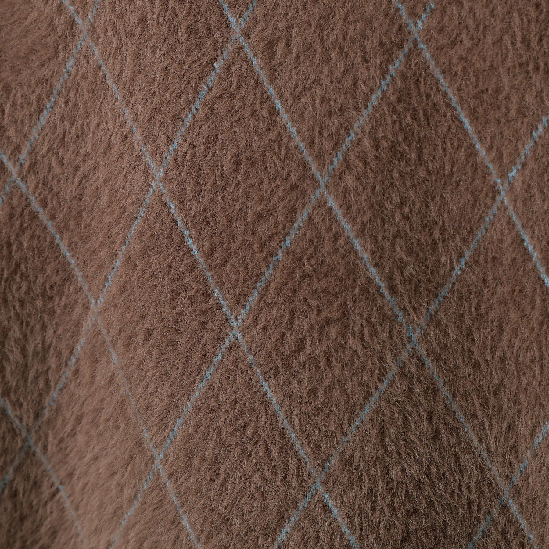 THE SHOP TK「【ふんわり心地いい肌触り】　ダイヤ柄シャギーニット」|ニット・セーター|