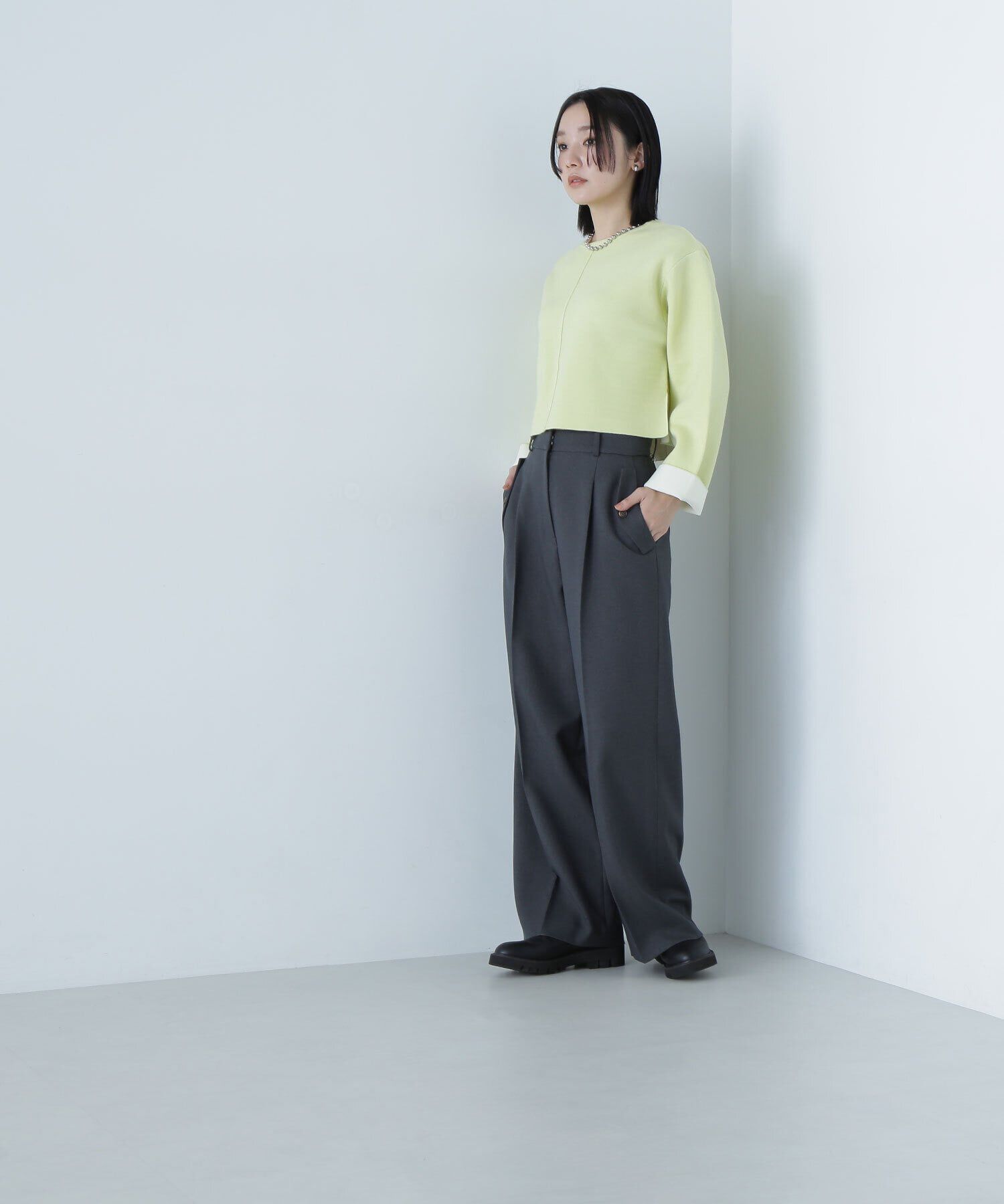  「ポケットタックワイドパンツ」|その他|