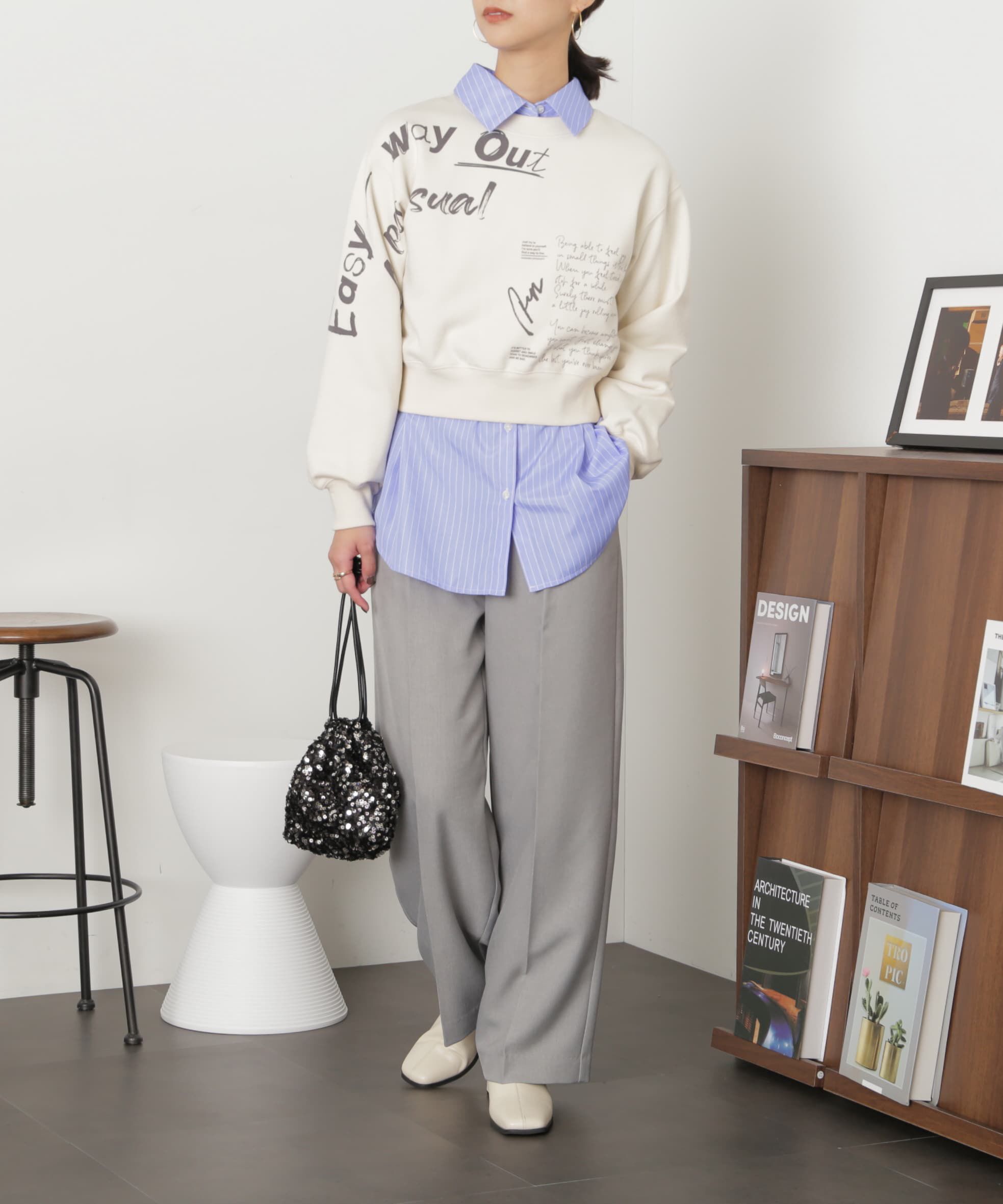  「ブラッシュロゴプリントコンパクトスウェット」|Tシャツ・カットソー|