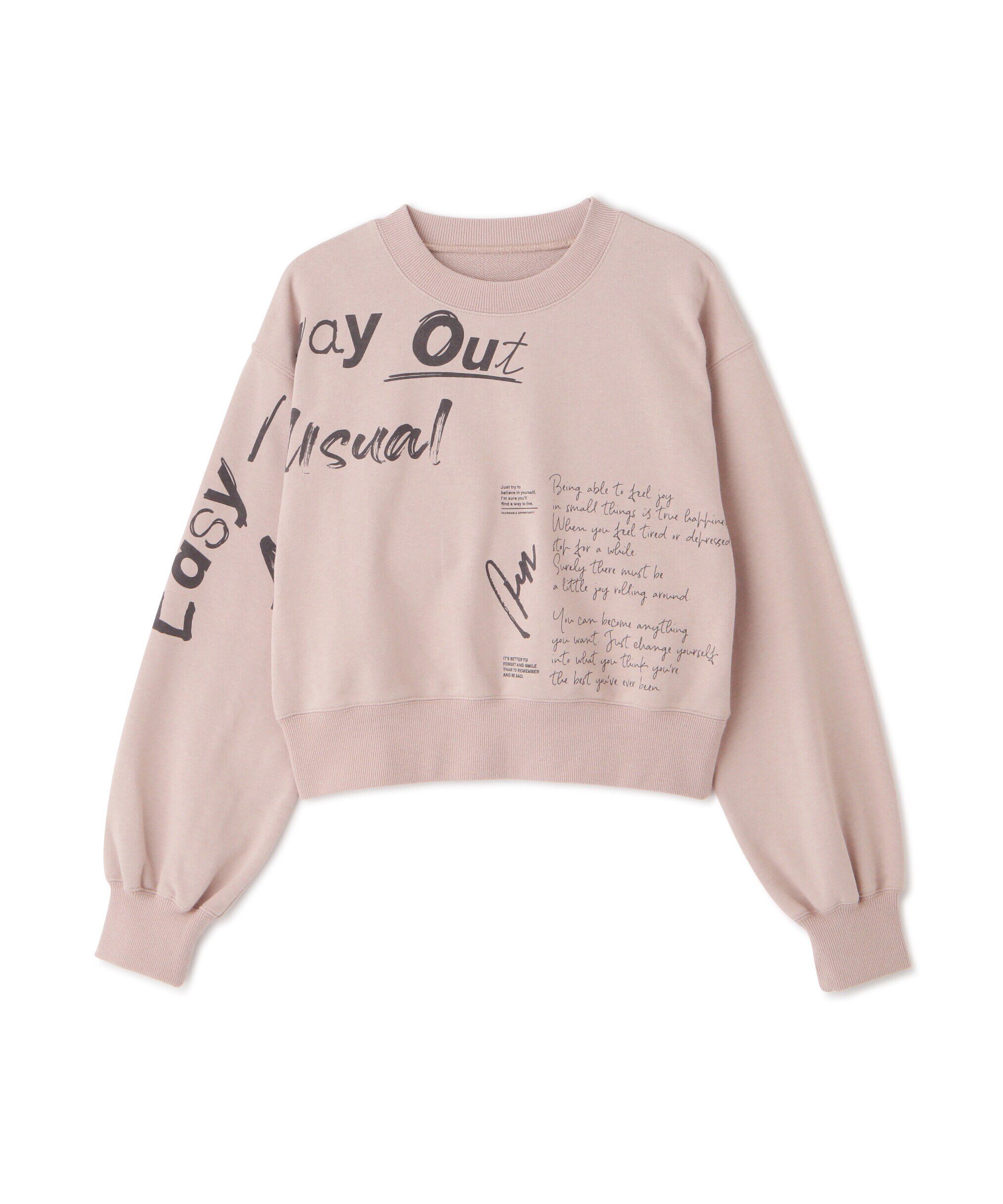  「ブラッシュロゴプリントコンパクトスウェット」|Tシャツ・カットソー|