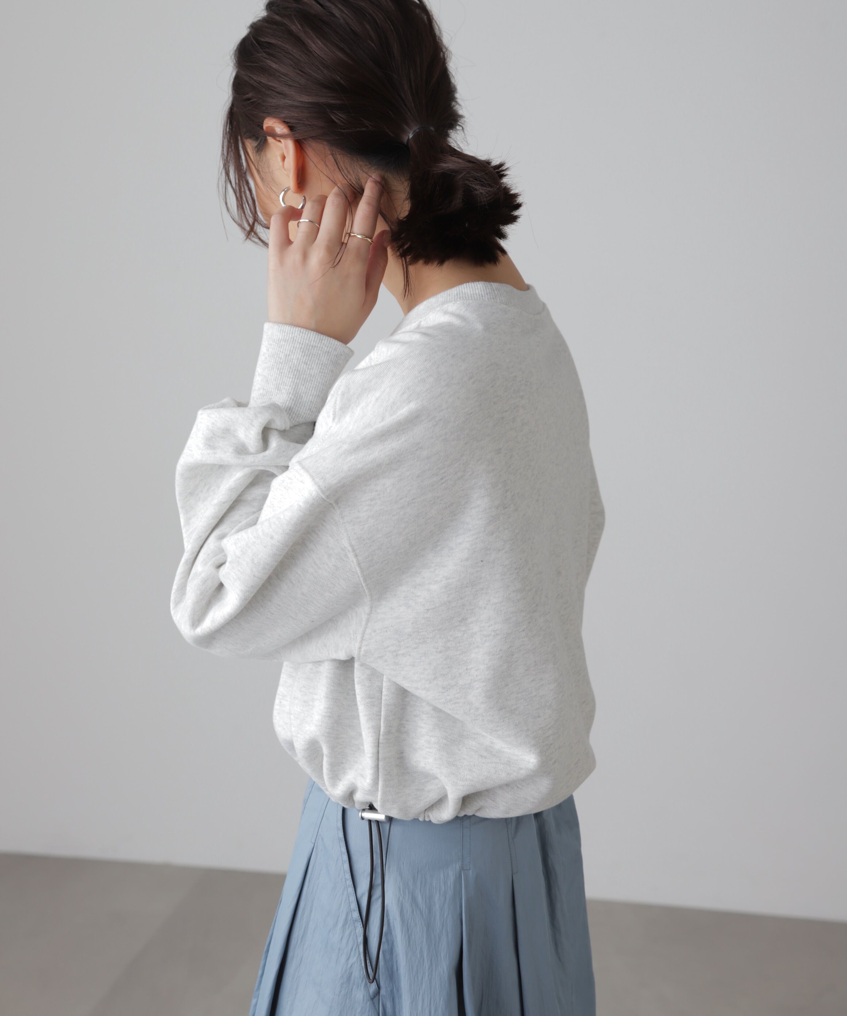  「裾ドロストスウェット」|Tシャツ・カットソー|