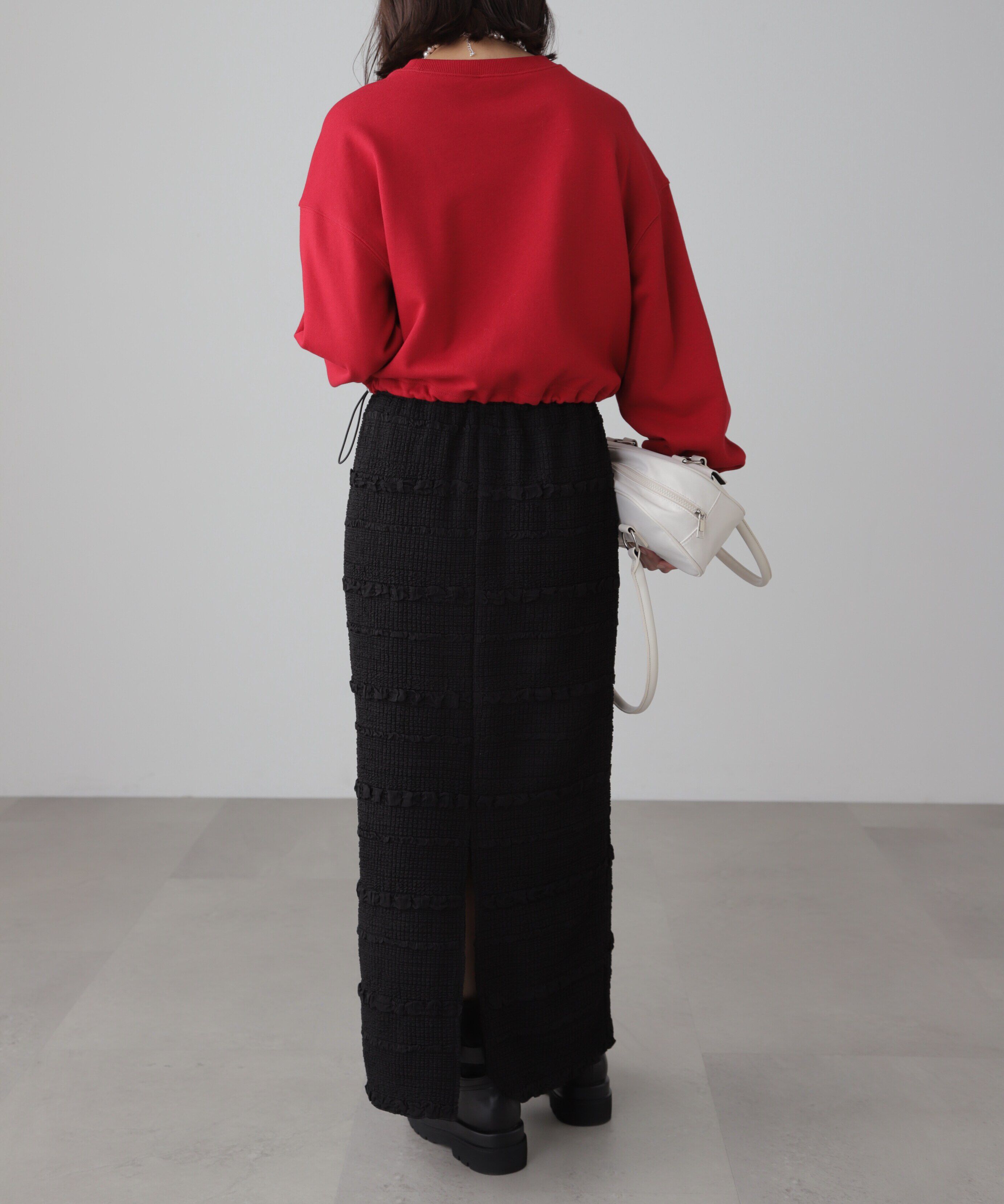  「裾ドロストスウェット」|Tシャツ・カットソー|