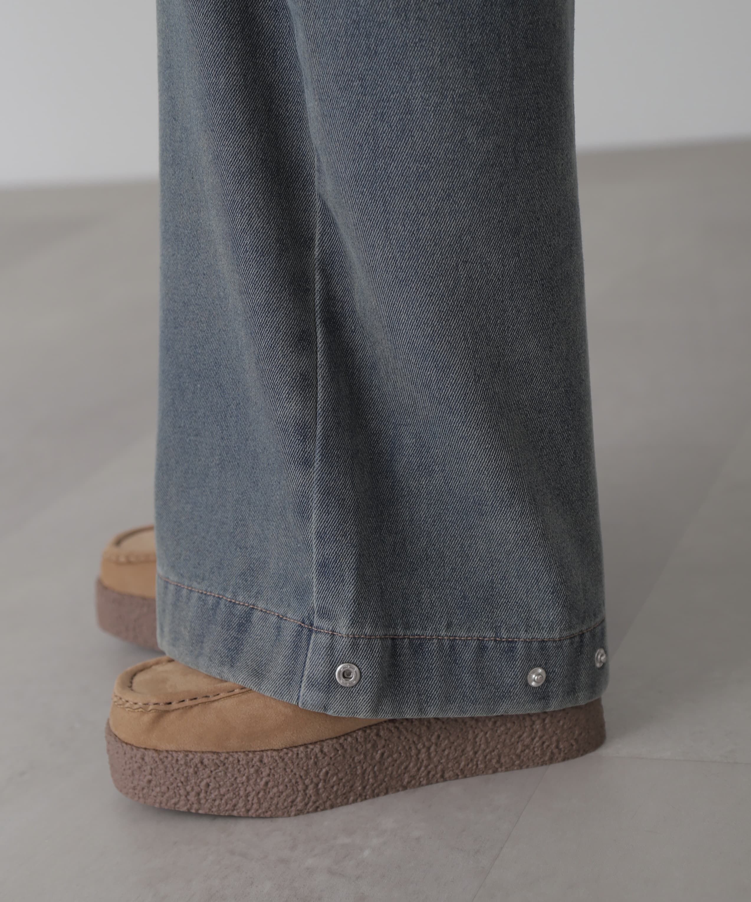  「裾ボタン2wayバギーデニムパンツ」|その他|