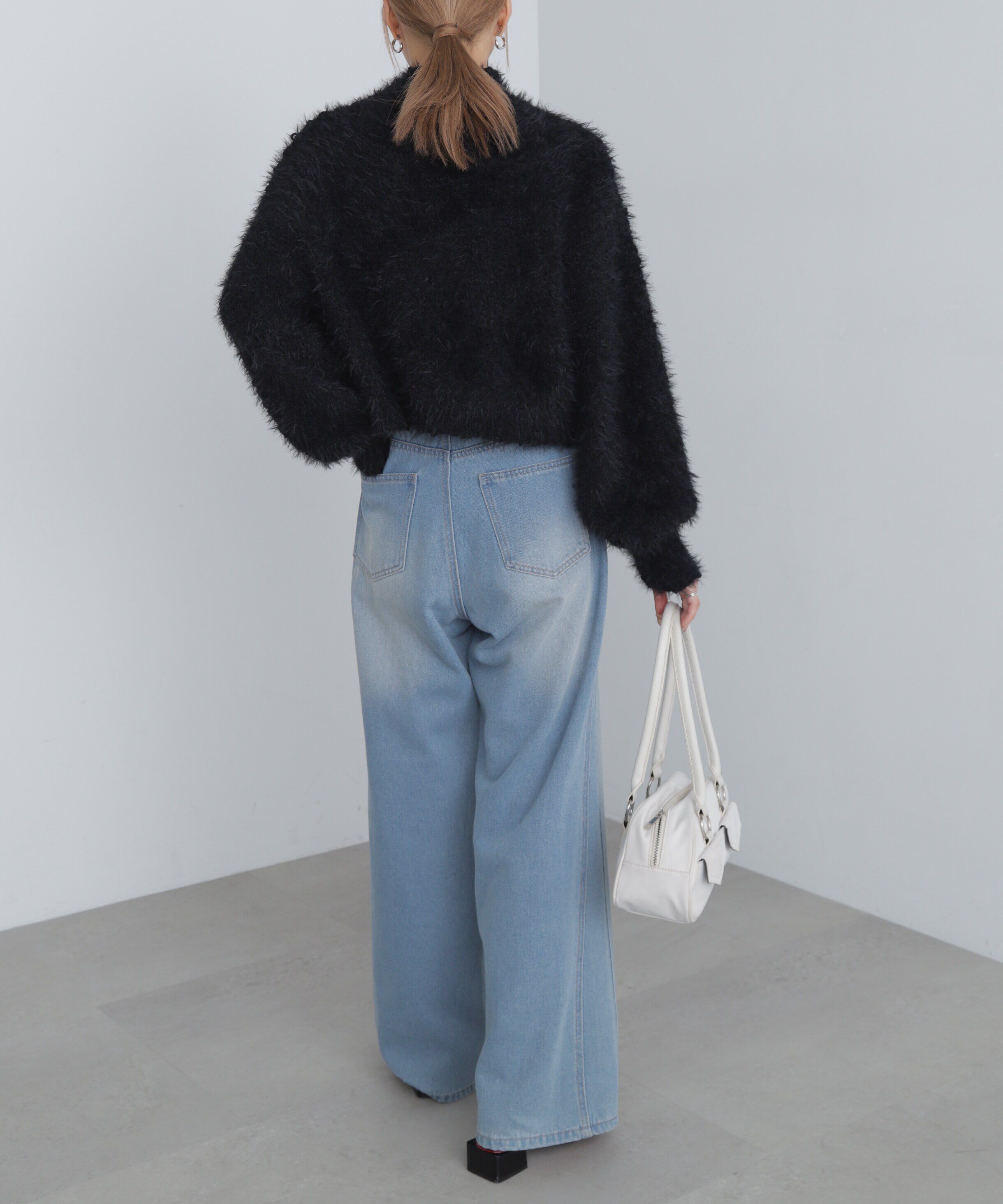  「フェザーモールポップコーンミックスニット」|ニット・セーター|