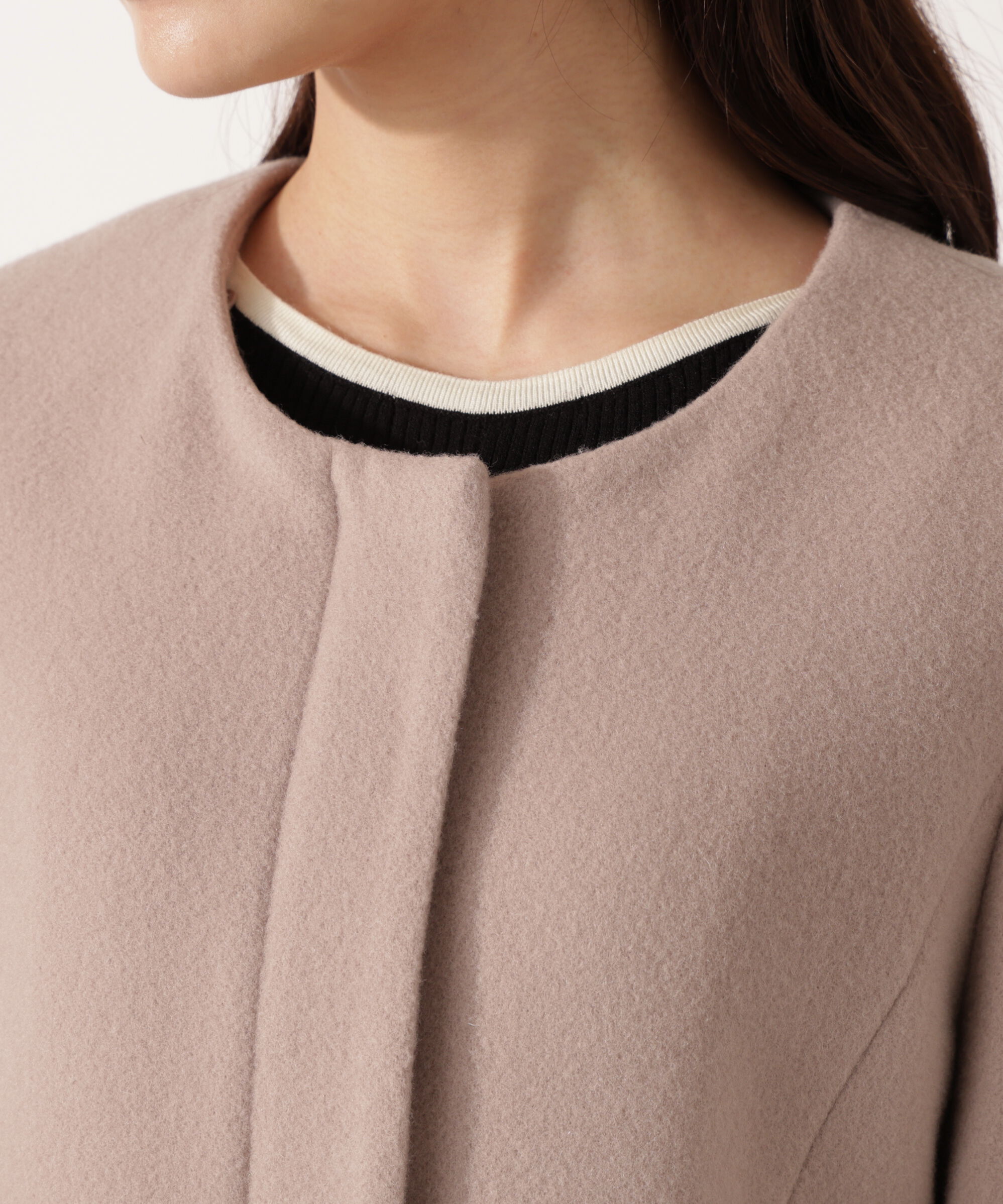 PROPORTION BODY DRESSING「モッサフードフェイクファーロングコート 25AW」|その他|