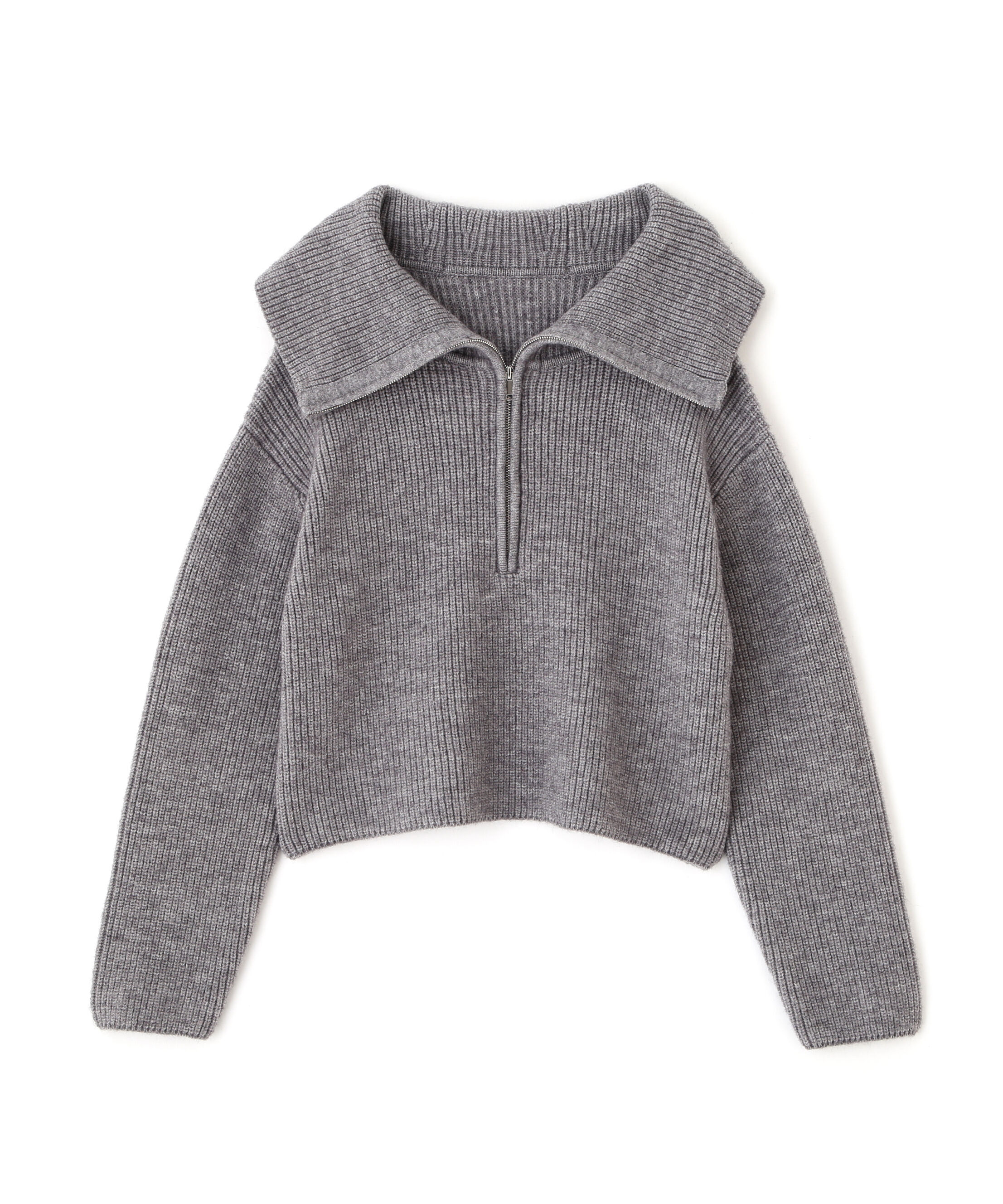 PROPORTION BODY DRESSING「ビッグカラー畔ニット 25AW」|ニット・セーター|