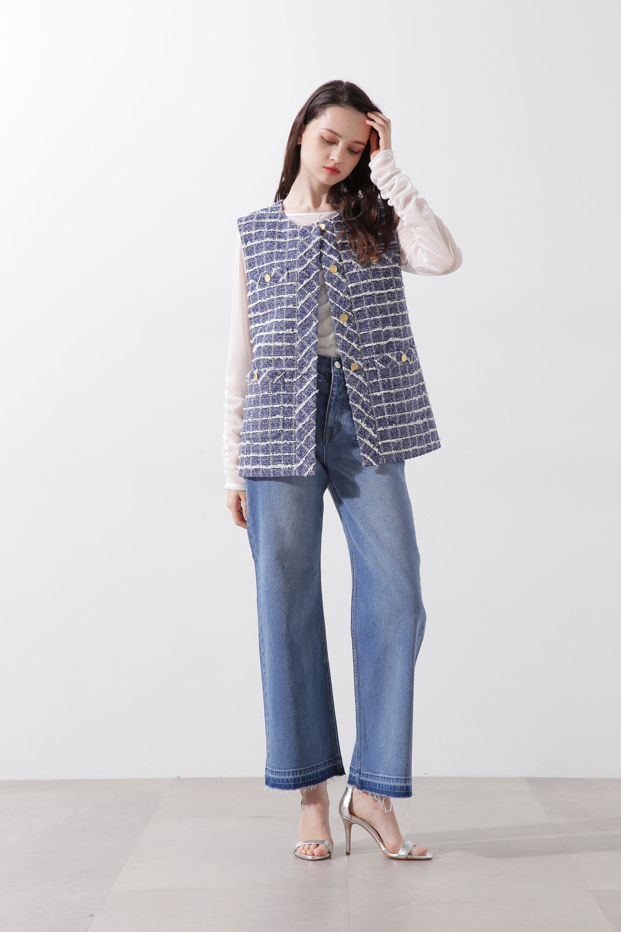  「セミワイドデニムパンツ」|その他|