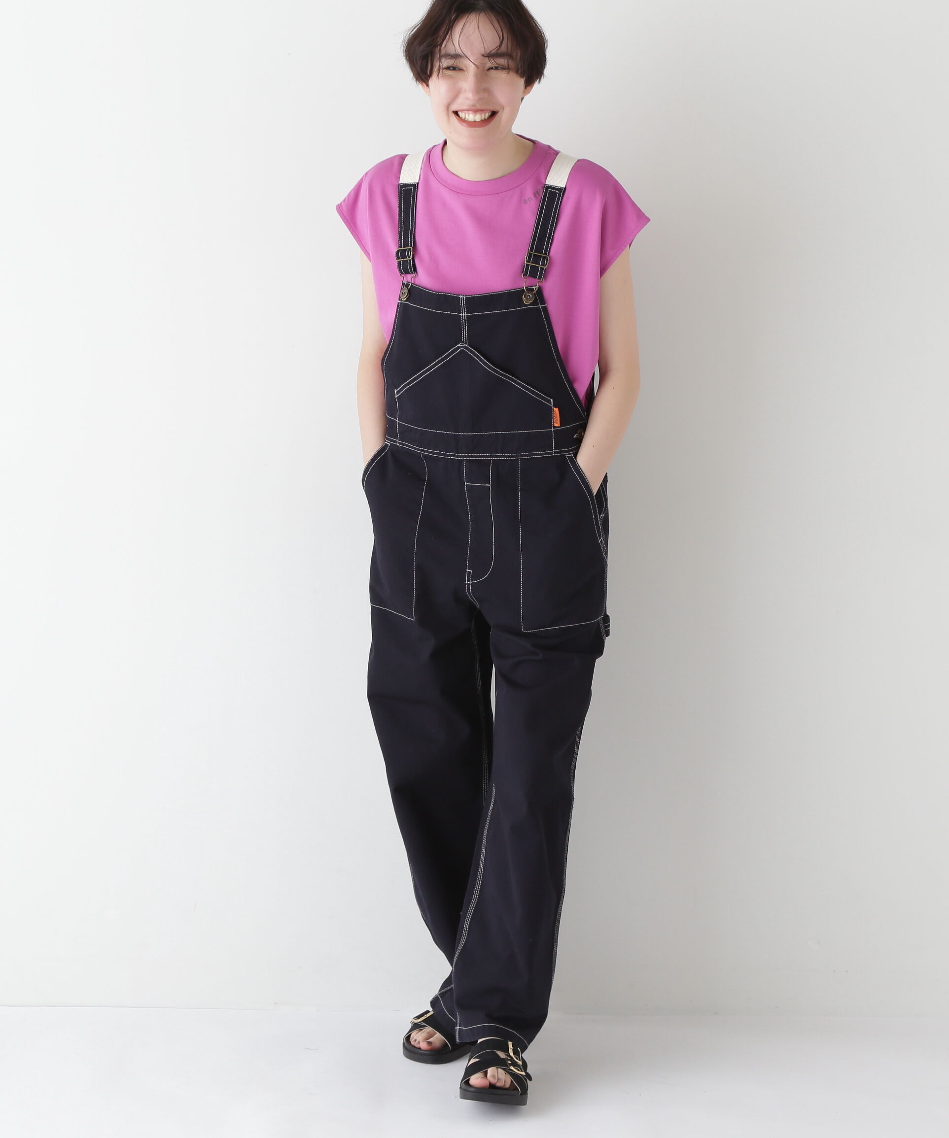  「◆UNIVERSAL OVER ALL　コラボ　サロペット」|ワンピース|