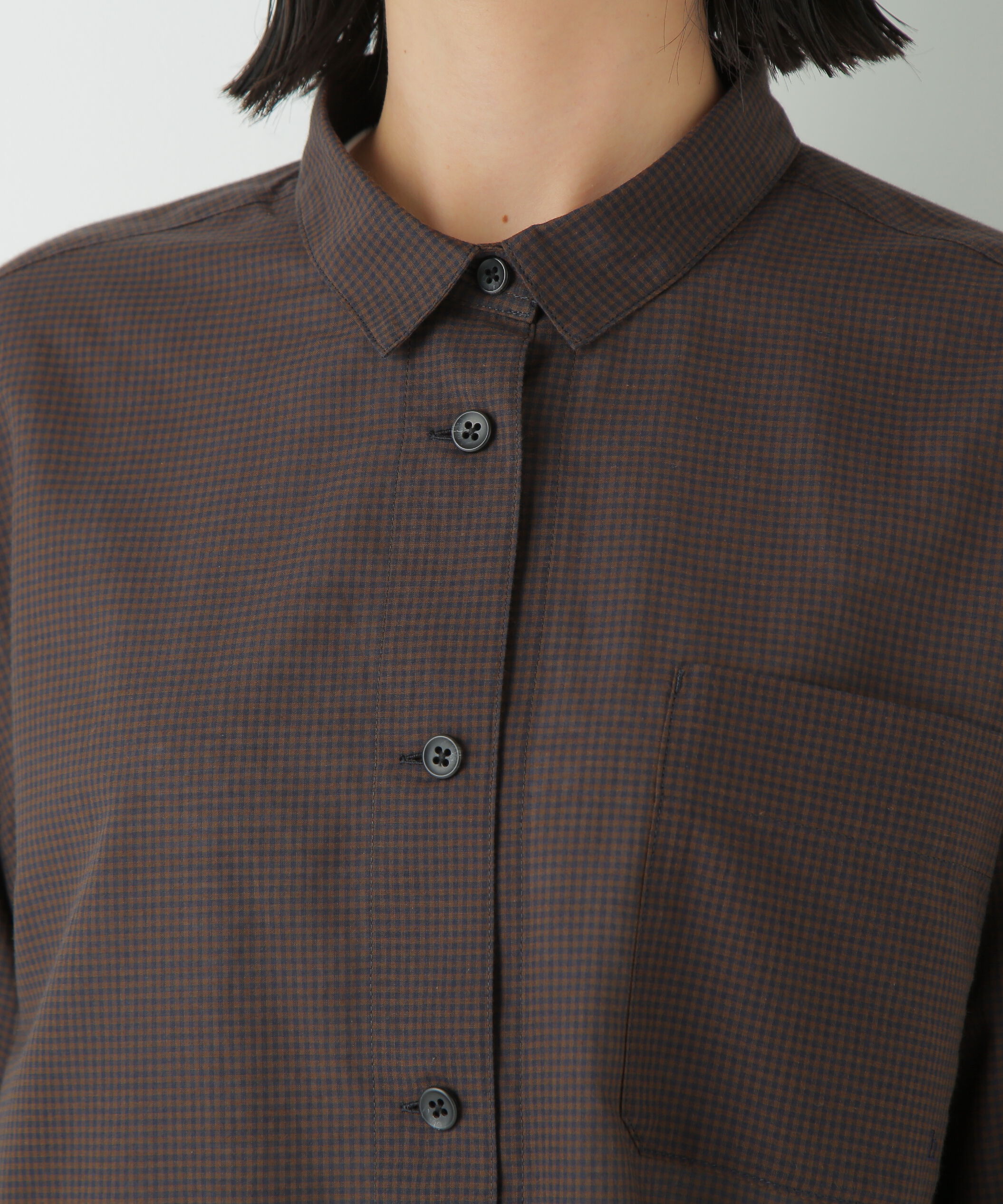  「◆ギンガムチェックオーバーシャツ」|シャツ・ブラウス|