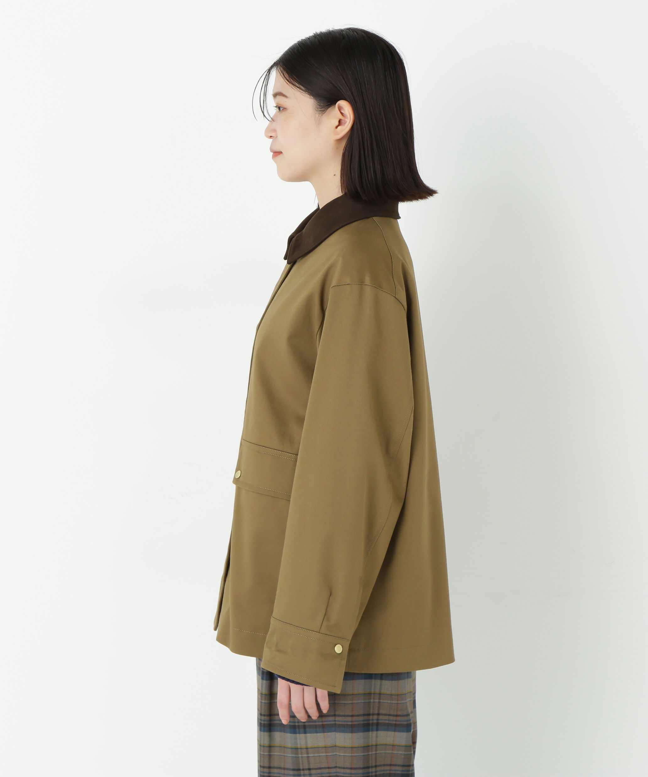  「◆コットンツイルストレッチブルゾン」|ブルゾン・スタジャン|