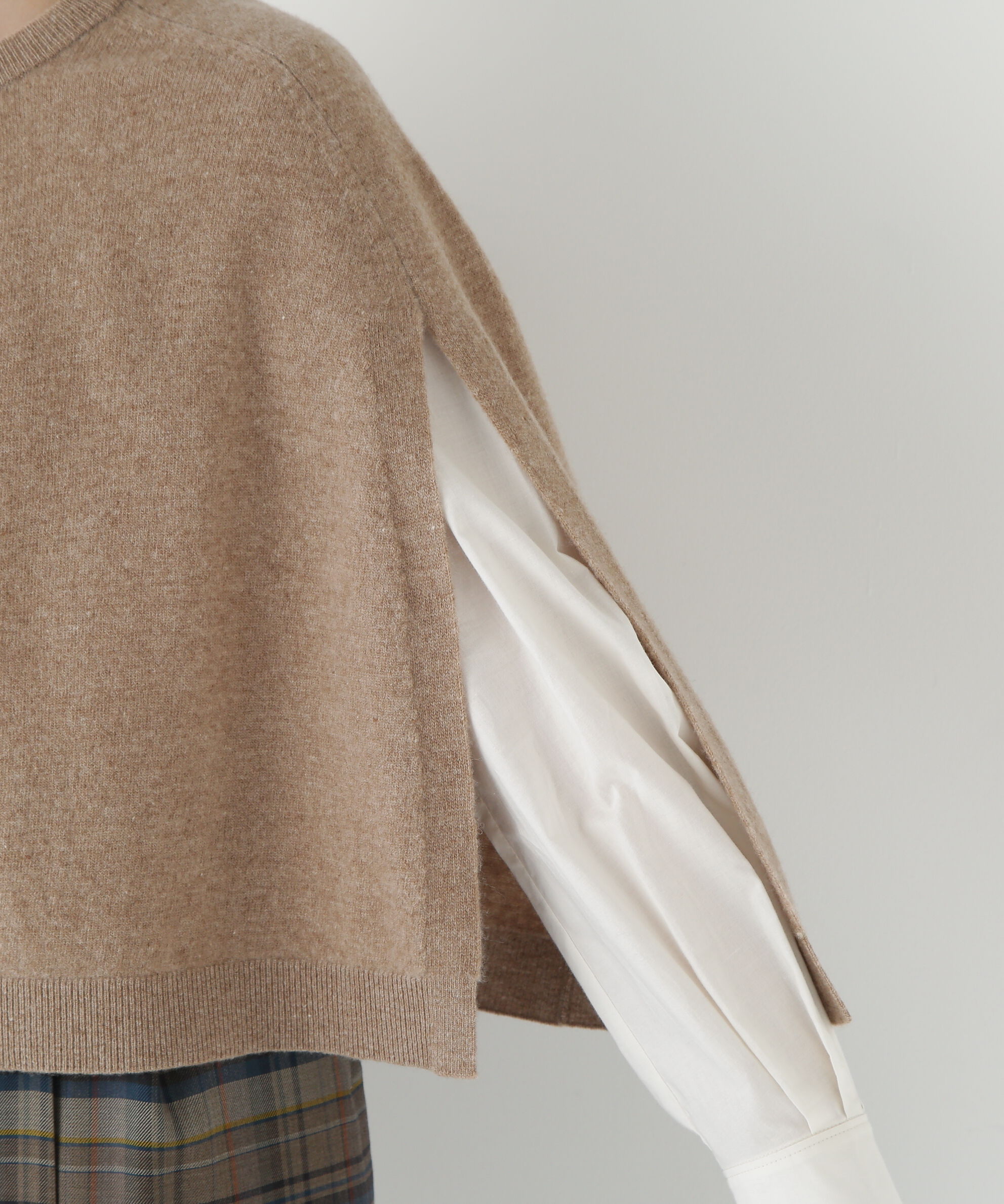  「◆ハイゲージウールケープニット」|ニット・セーター|