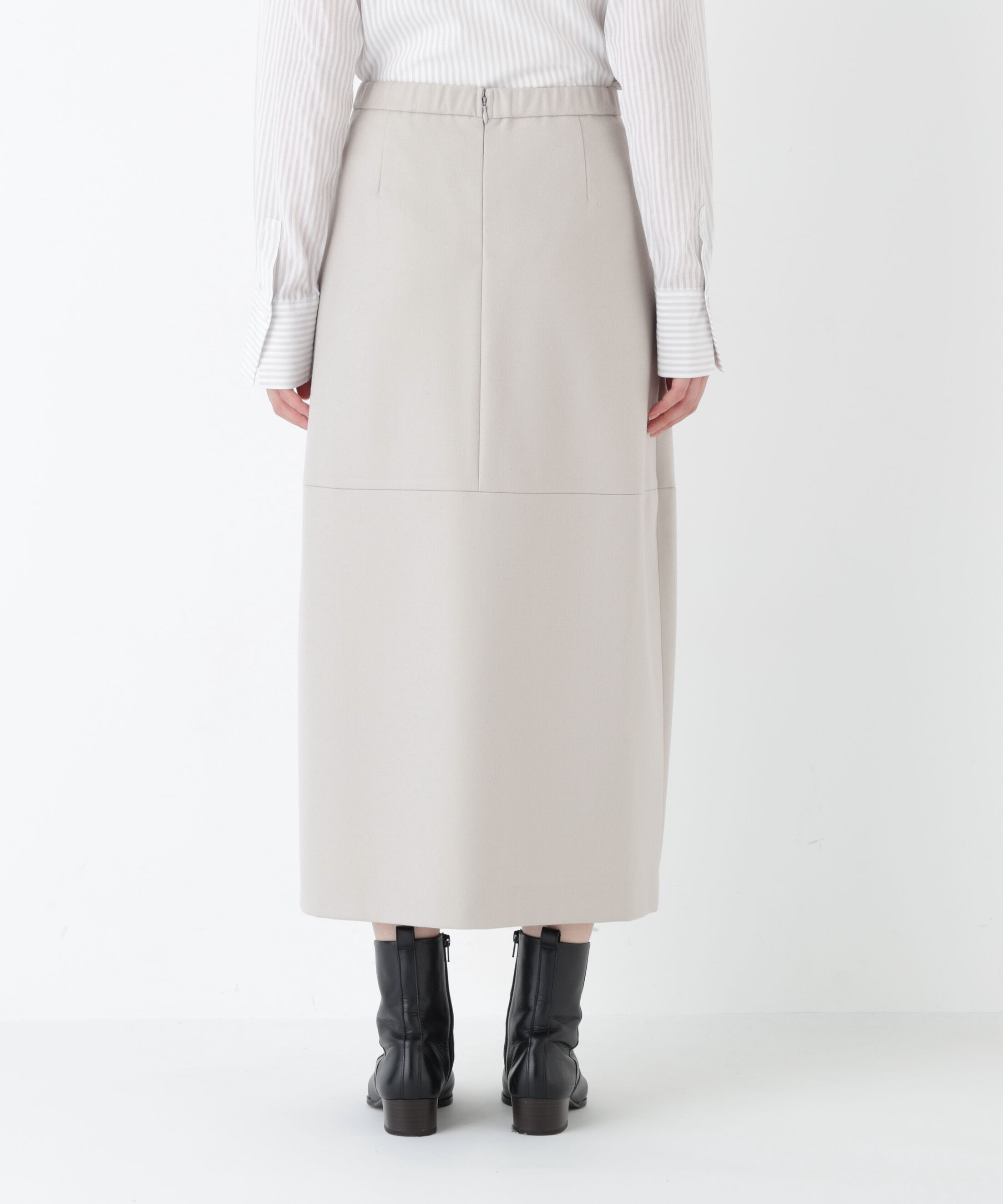  「ウールサキソニーコクーンスカート」|スカート|