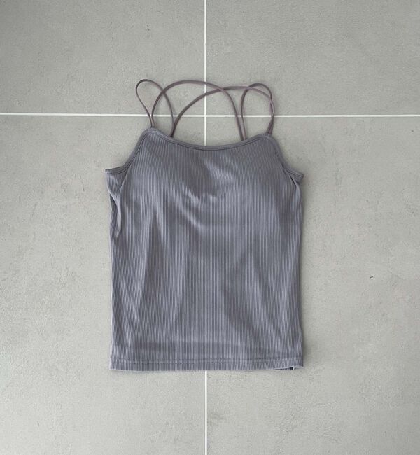 archives「ランダムテレコバッククロスキャミ／」|キャミソール|BLUE GRAY