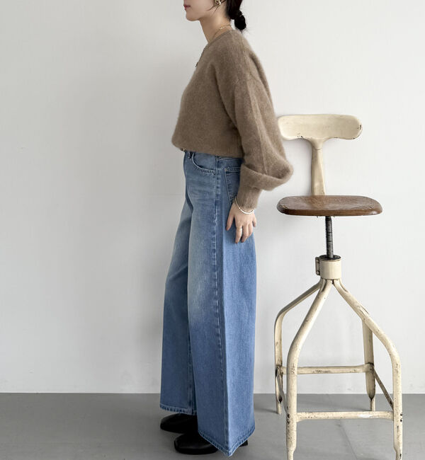 Doux archives「【ラクーンＭＩＸ】ファーニットボートネックプルオーバー」|ニット・セーター|