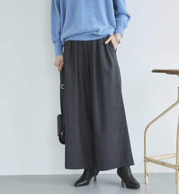 Doux archives「両面起毛タックワイドパンツ」|チノ|