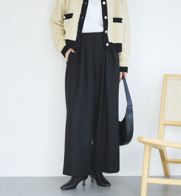 Doux archives「両面起毛タックワイドパンツ」|チノ|