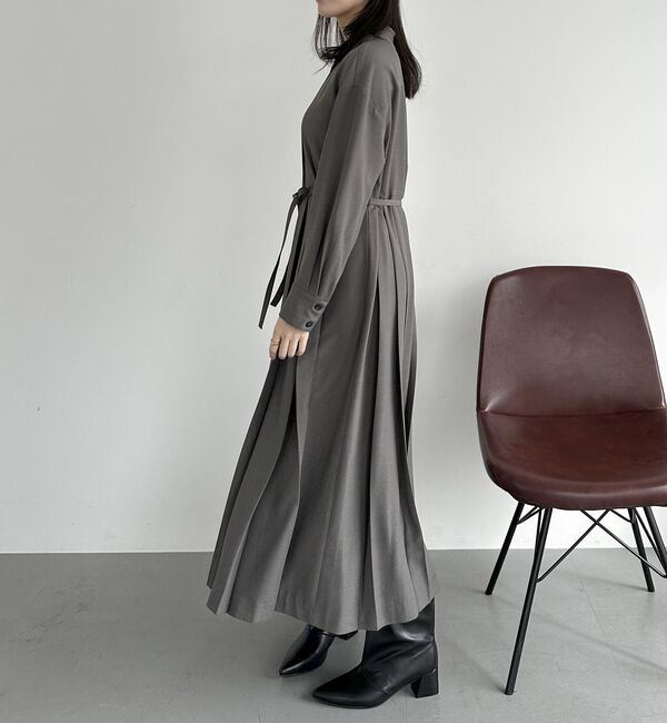 Doux archives「ピンタックプリーツワンピース」|ワンピース|