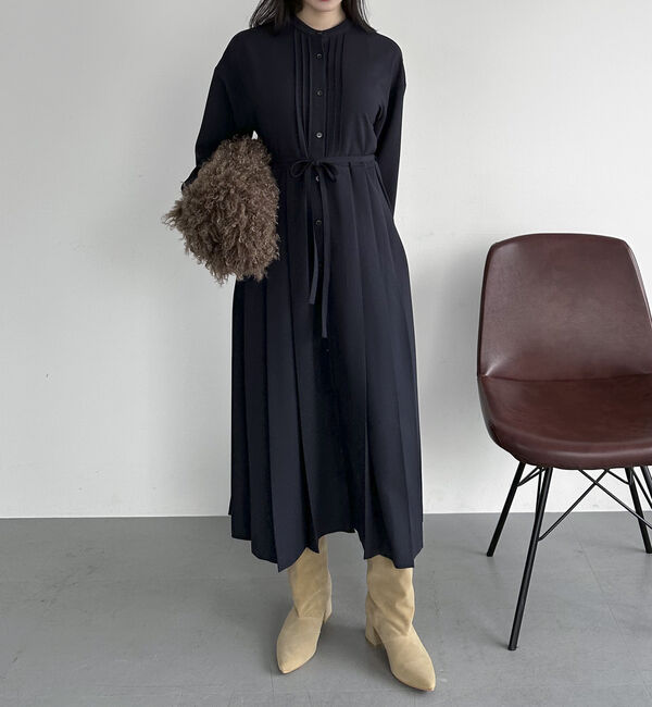 Doux archives「ピンタックプリーツワンピース」|ワンピース|