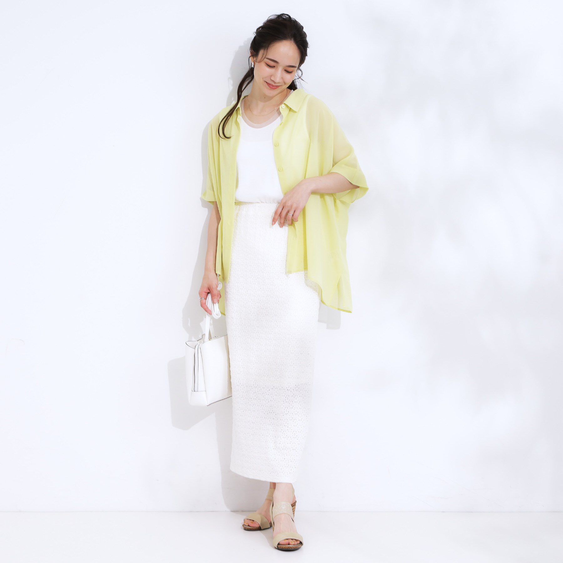 SHOO･LA･RUE「大人のシアー感 ゆるさらポンチョシャツ」|シャツ・ブラウス|