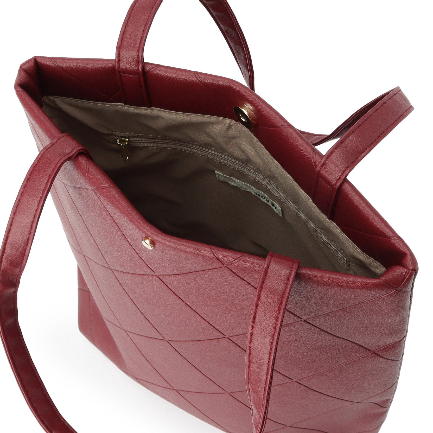 SHOO･LA･RUE「バイアスチェック型押しトートバッグ」|トートバッグ|