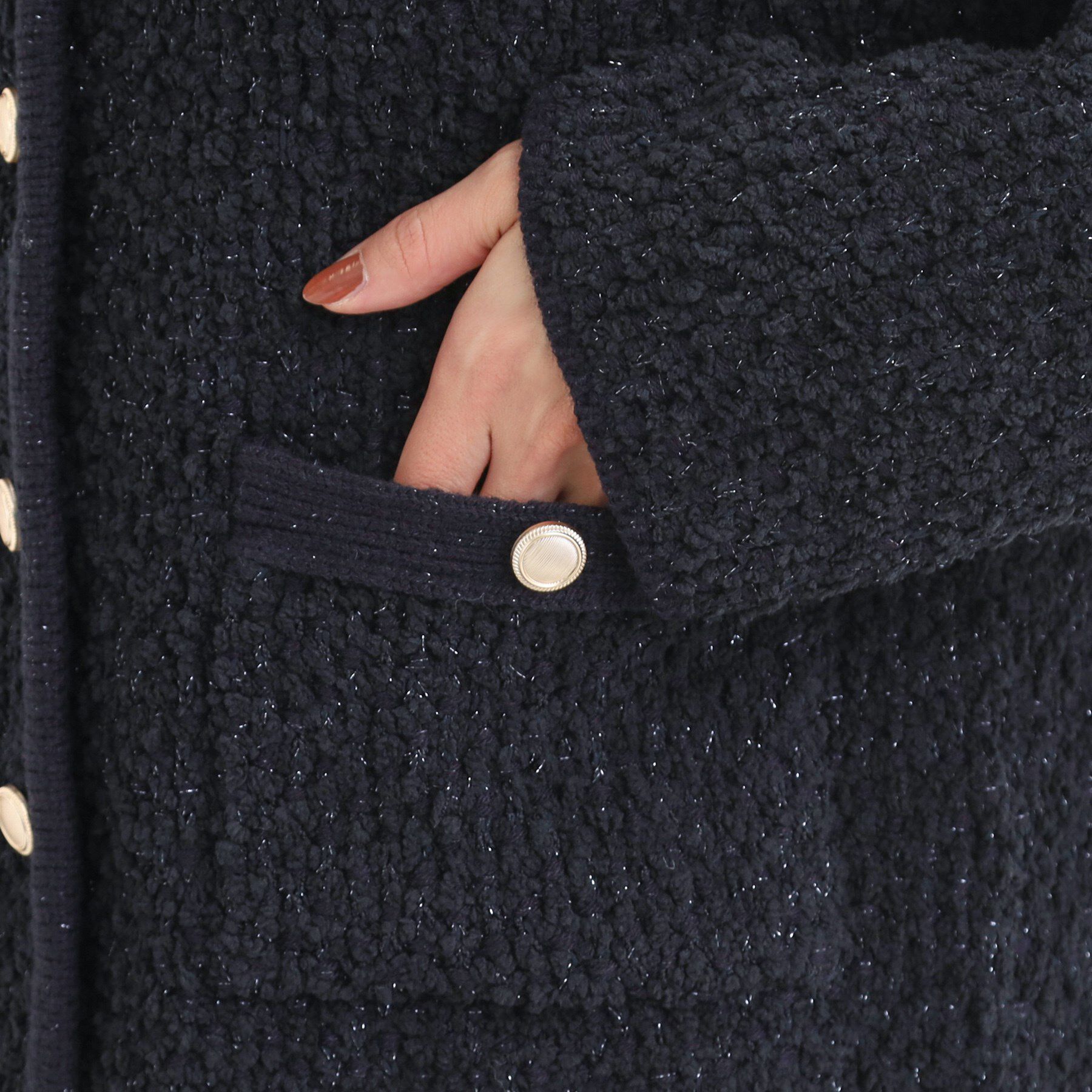 SHOO･LA･RUE「カジュアルにも きれいめにも ぽこぽこニットカーディガン」|カーディガン|