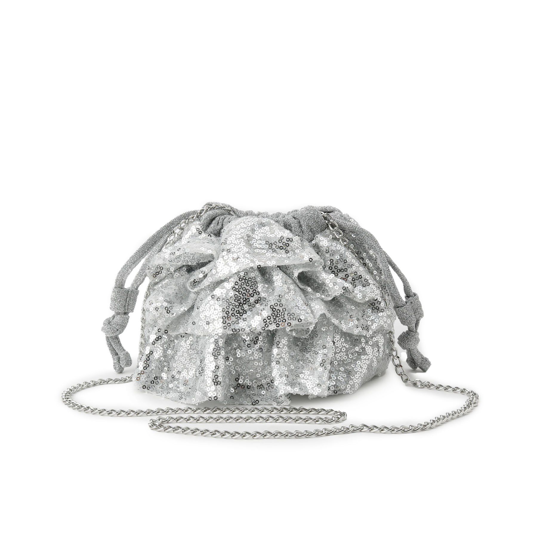 SHOO･LA･RUE「スパンコールフリル巾着ショルダーバッグ」|ショルダー・メッセンジャー|