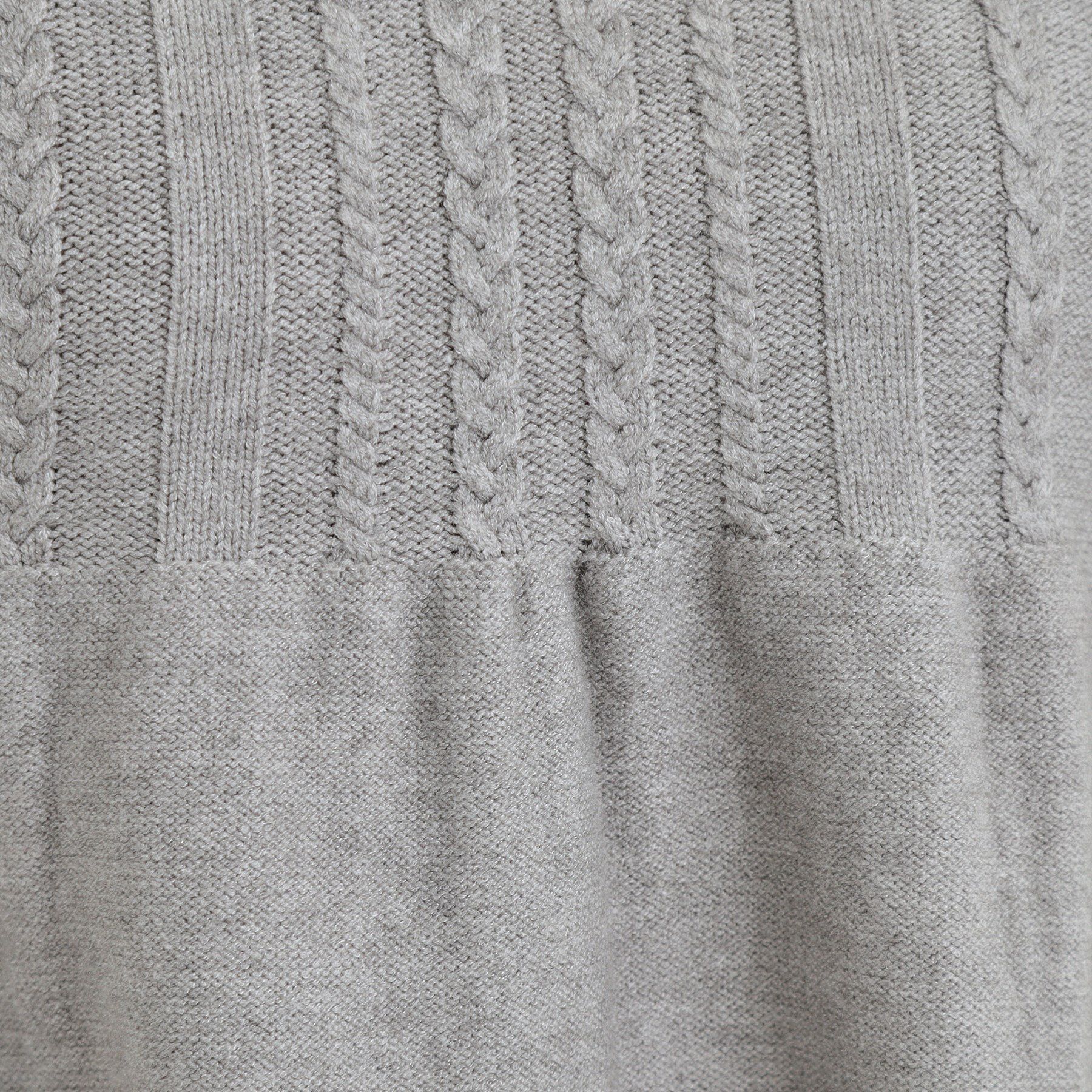 SHOO･LA･RUE「気になるお腹周りをカバー ケーブル編みペプラムニット」|ニット・セーター|