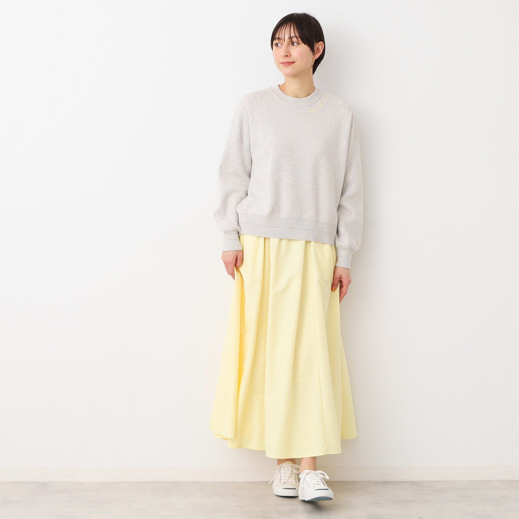 Dessin「【洗える】ロゴ刺繍ジャカードニット（XS～L）」|ニット・セーター|