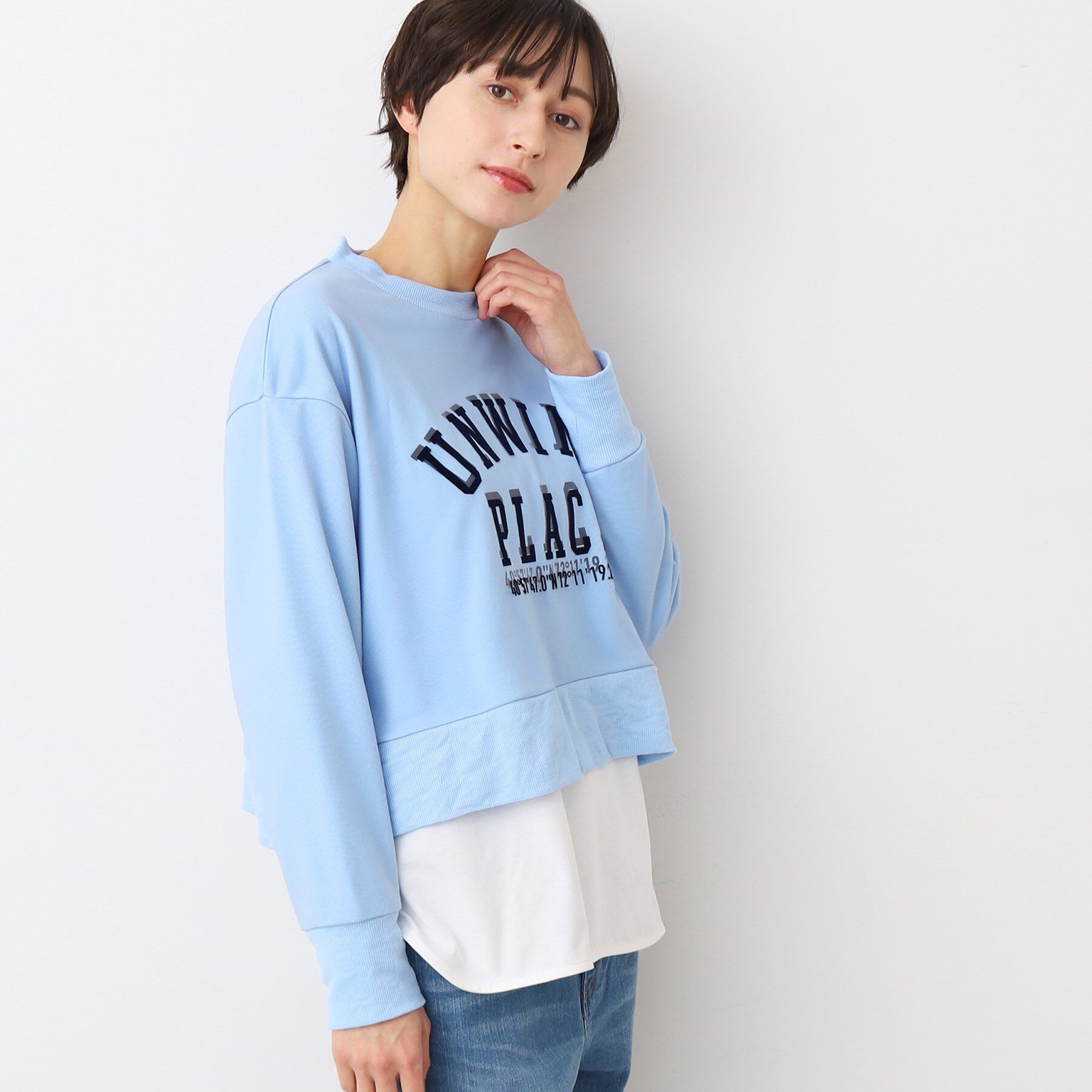 Dessin「【洗える】チュールレイヤードスウェット（S～L）」|パーカー|