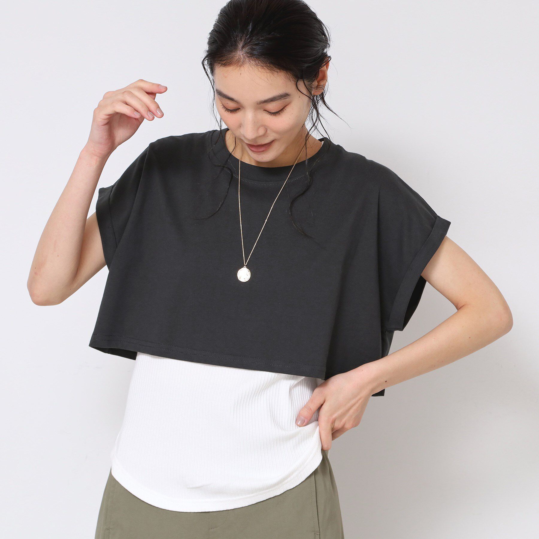 Dessin「【2点セット・洗える】テントラインジャージワンピース」|スーツ|