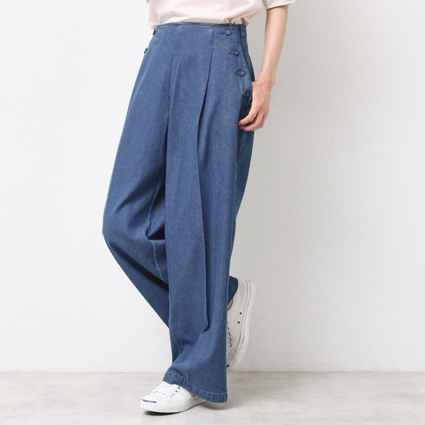 Dessin「【洗える】デニムワイドマリンパンツ」|その他|