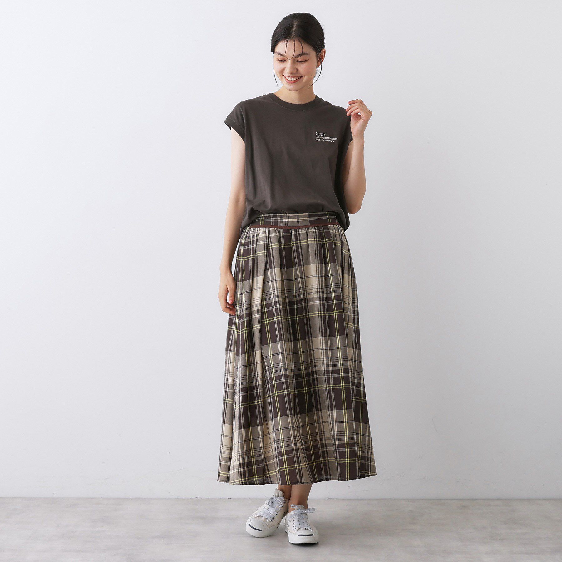 Dessin「【洗える】オーガニックコットンフレンチスリーブ」|Tシャツ・カットソー|