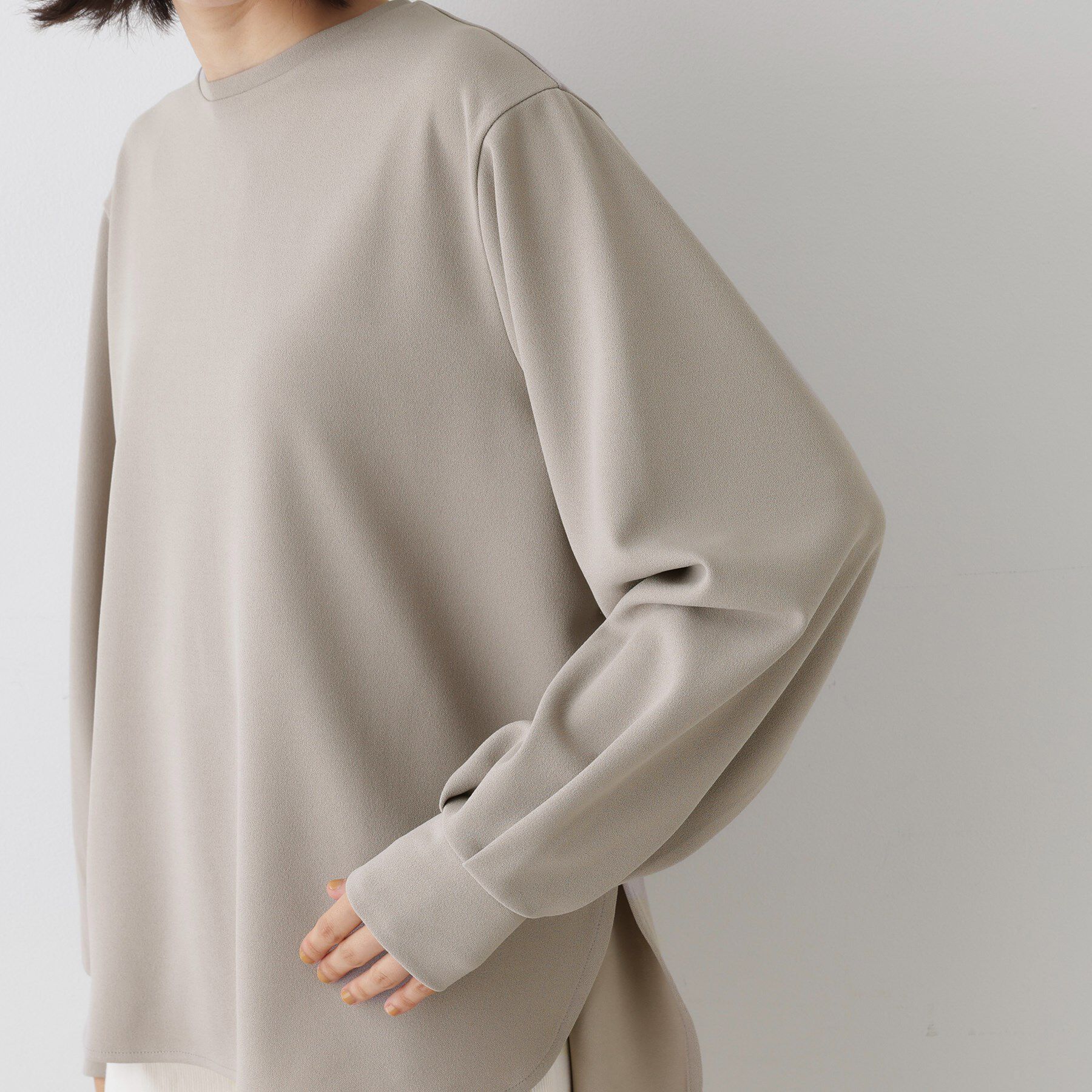 Dessin「【体型カバー・洗える】ドロップショルダーブラウス」|シャツ・ブラウス|