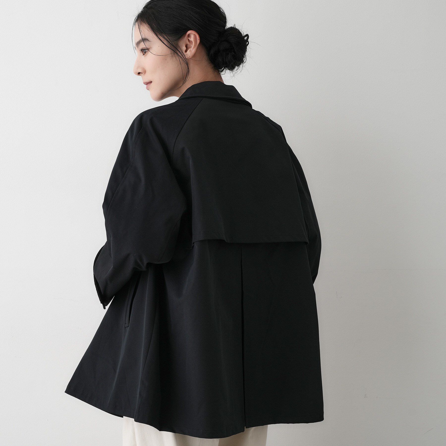 Dessin「【撥水・洗える】スタンドカラートレンチジャケット」|トレンチコート|