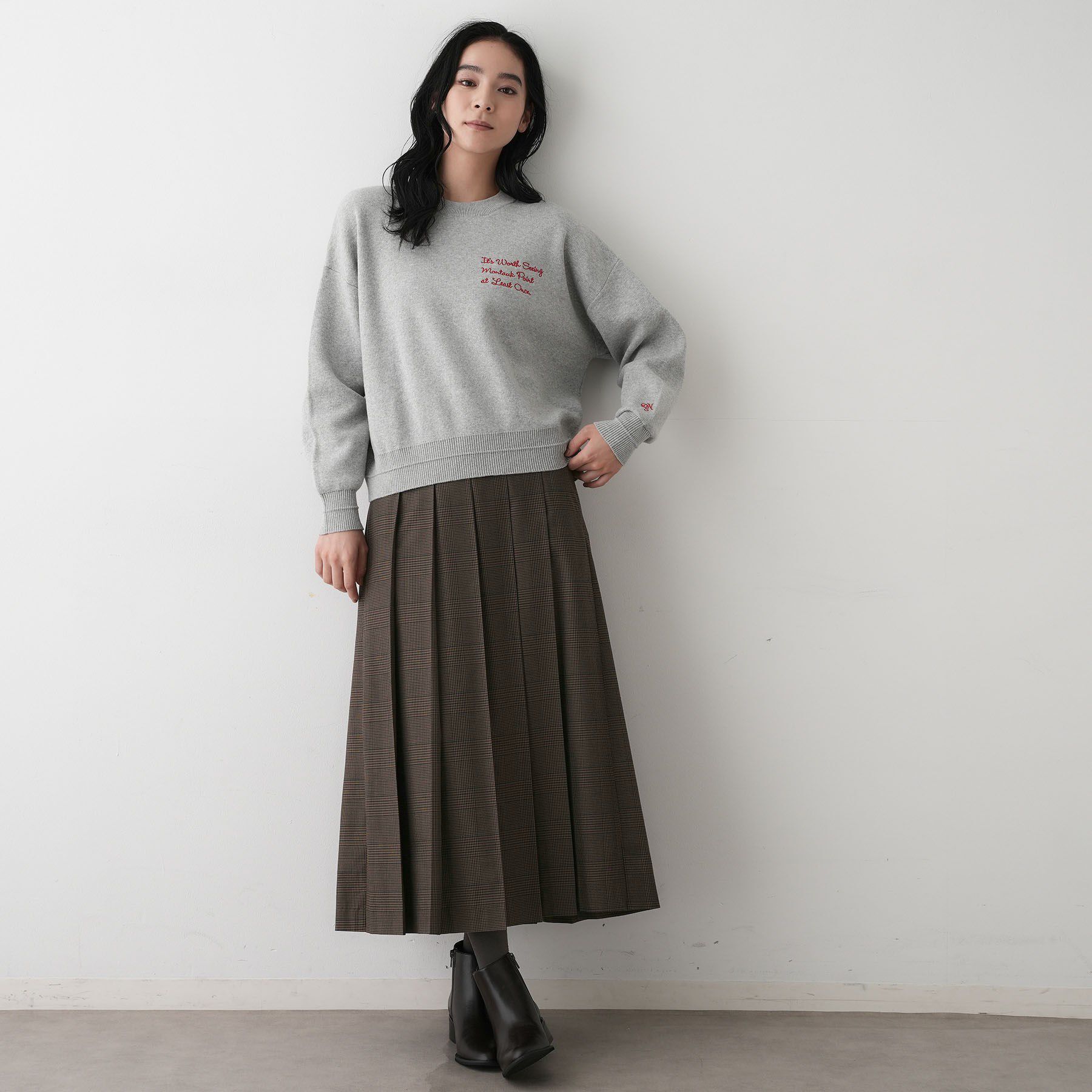 Dessin「【洗える】ワイドプリーツスカート」|スカート|